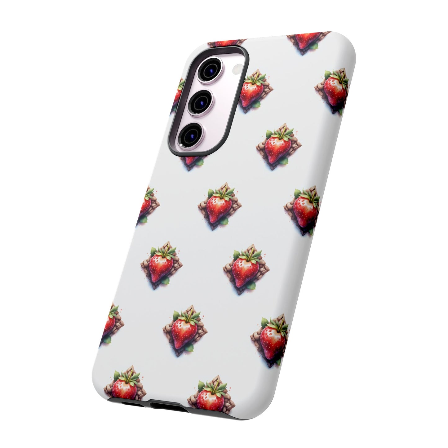 Strawberry Celtic Knot Phone Case, Cute Phone Cover, Gift for Her, Custom Smartphone Case, Funky Accessories, Valentine's Day Gift