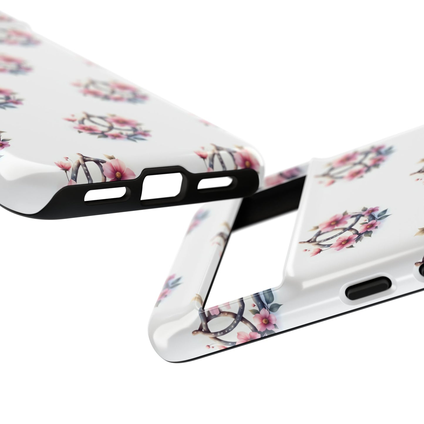Floral Phone Case, Tough Phone Cover, Cute Protection for Mobile, Gift for Her, Celtic Knot Floral Pattern Case
