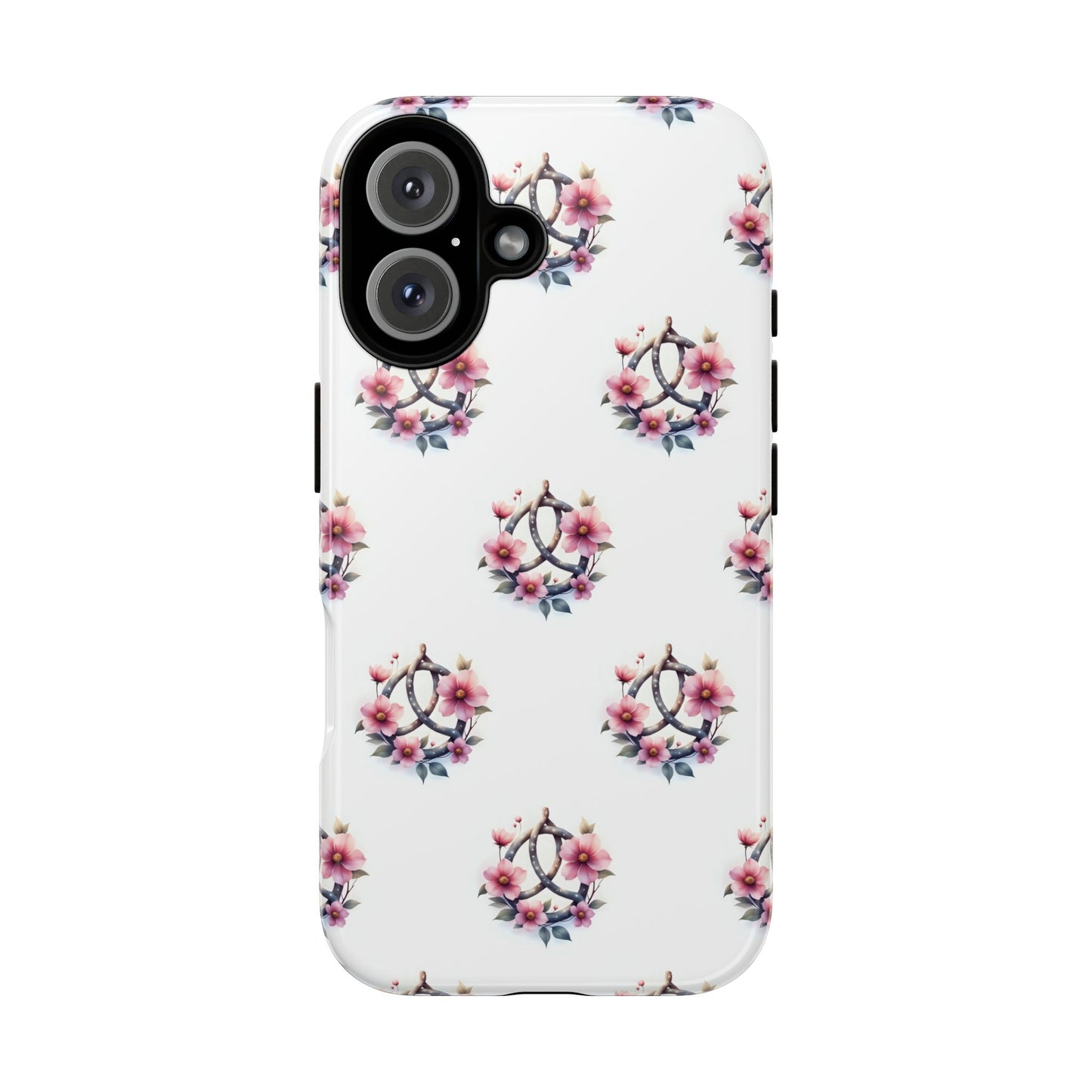 Floral Phone Case, Tough Phone Cover, Cute Protection for Mobile, Gift for Her, Celtic Knot Floral Pattern Case