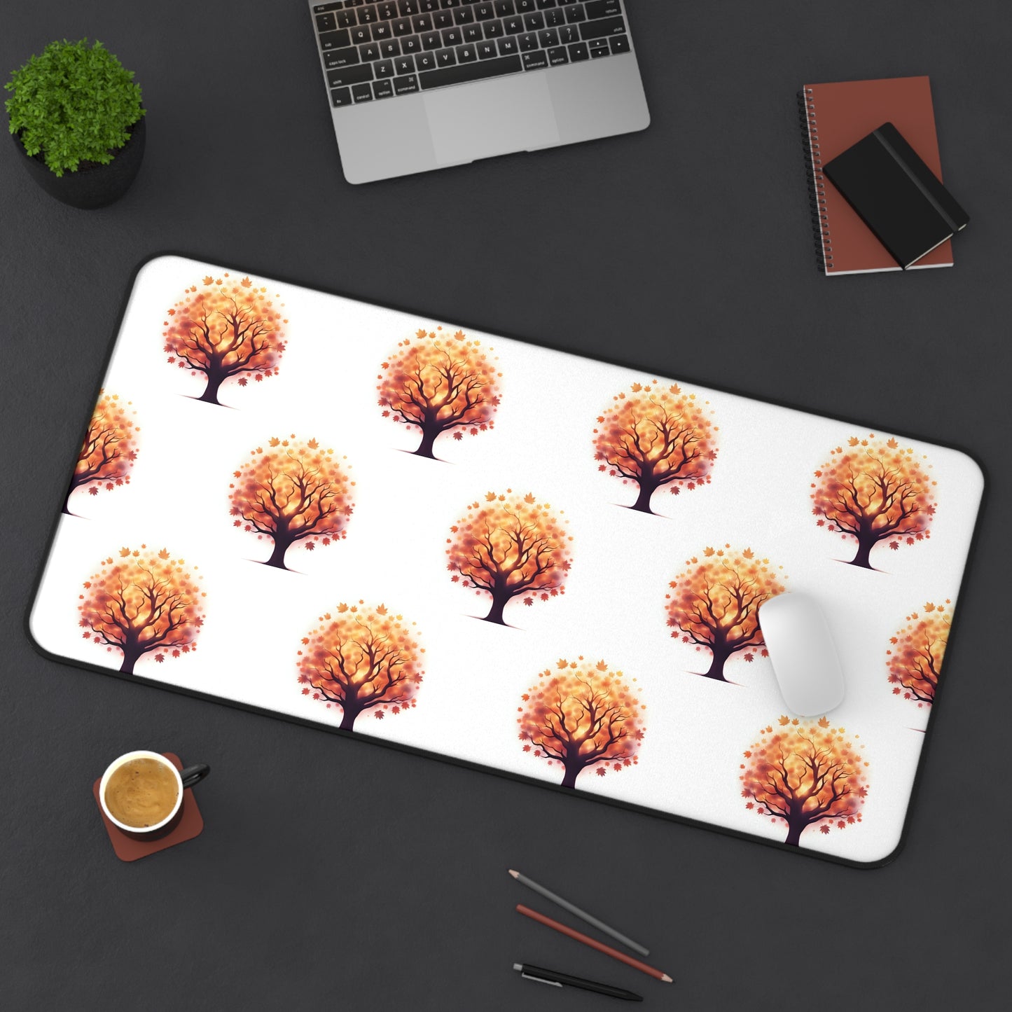 Autumn Tree Desk Mat - Cozy Office Decor, Workspace Accessory, Gift for Nature Lovers, Seasonal Decoration, Fall Theme - Celtic Scents