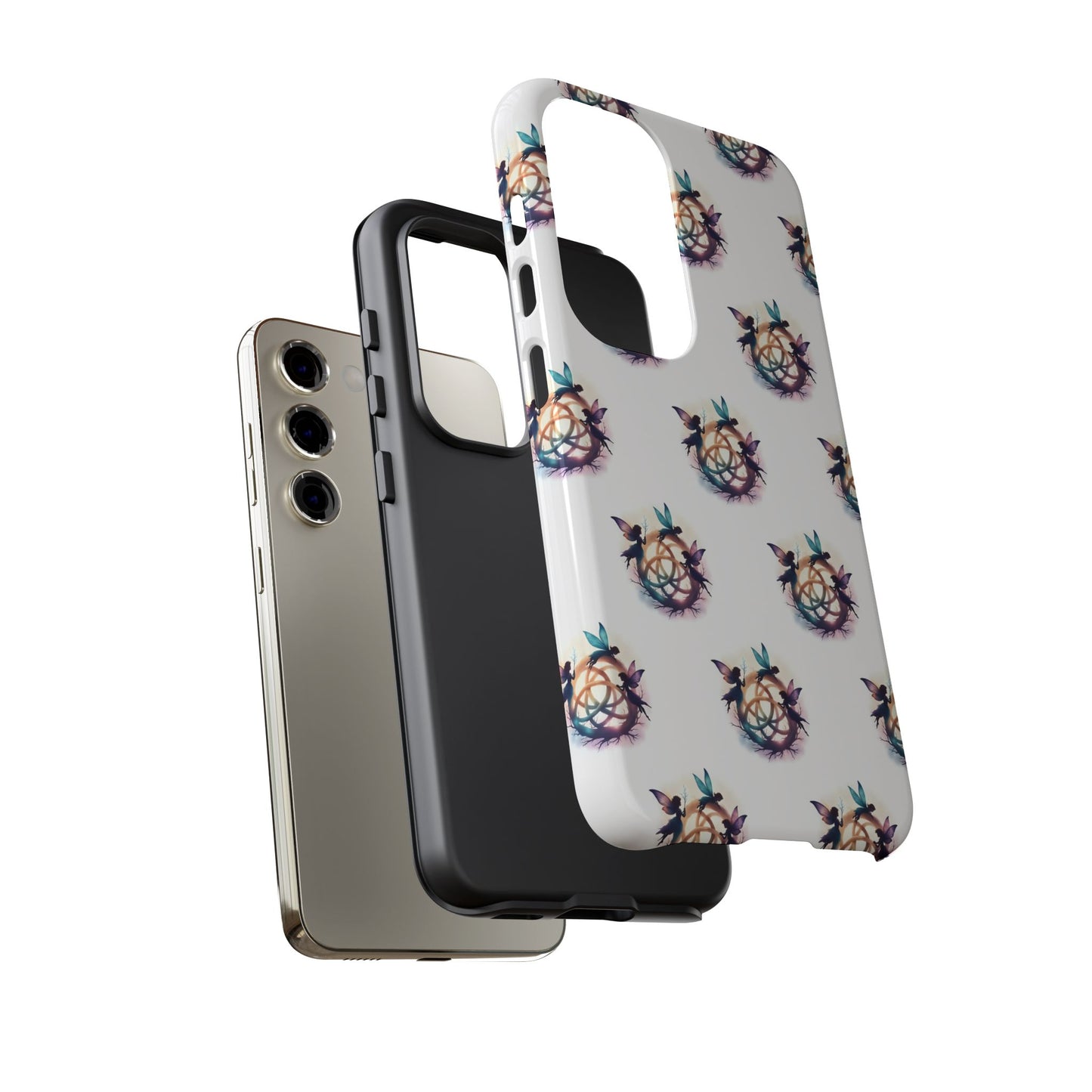 Tough Cases - Celtic Fairies Phone Case, Colorful Phone Cover, Fairy Lover Gift, Trendy Smartphone Accessory