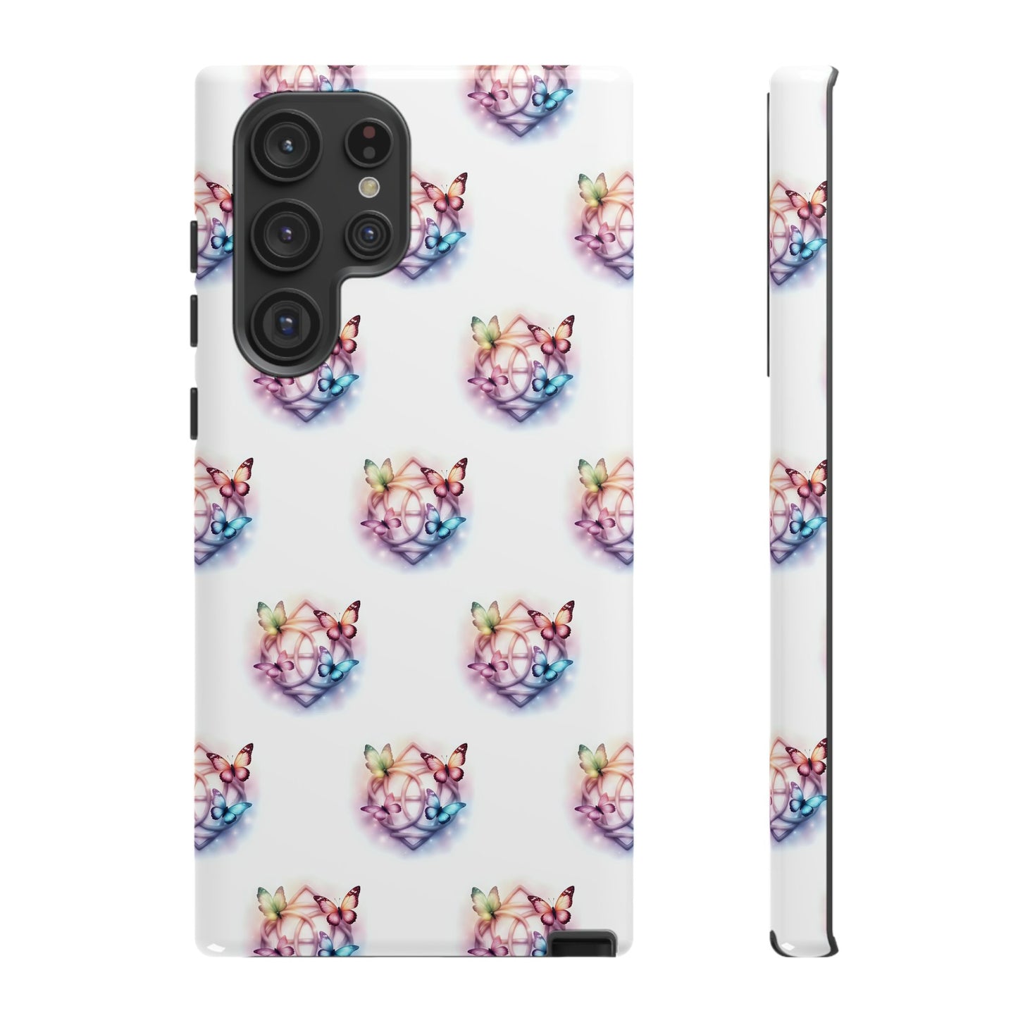 Colorful Butterflies Phone Case, Tough Cases, Cute Butterfly Lover Gift, Trendy Phone Cover, Nature Print Case - Celtic Scents