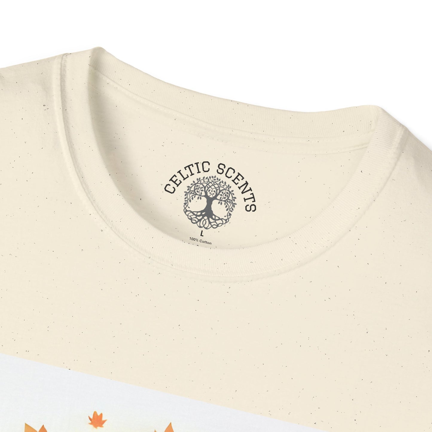 Autumn Tree Graphic T-Shirt, Fall Tee for Nature Lovers, Unisex Softstyle T-Shirt, Gift for Thanksgiving, Cozy Casual Wear - Celtic Scents