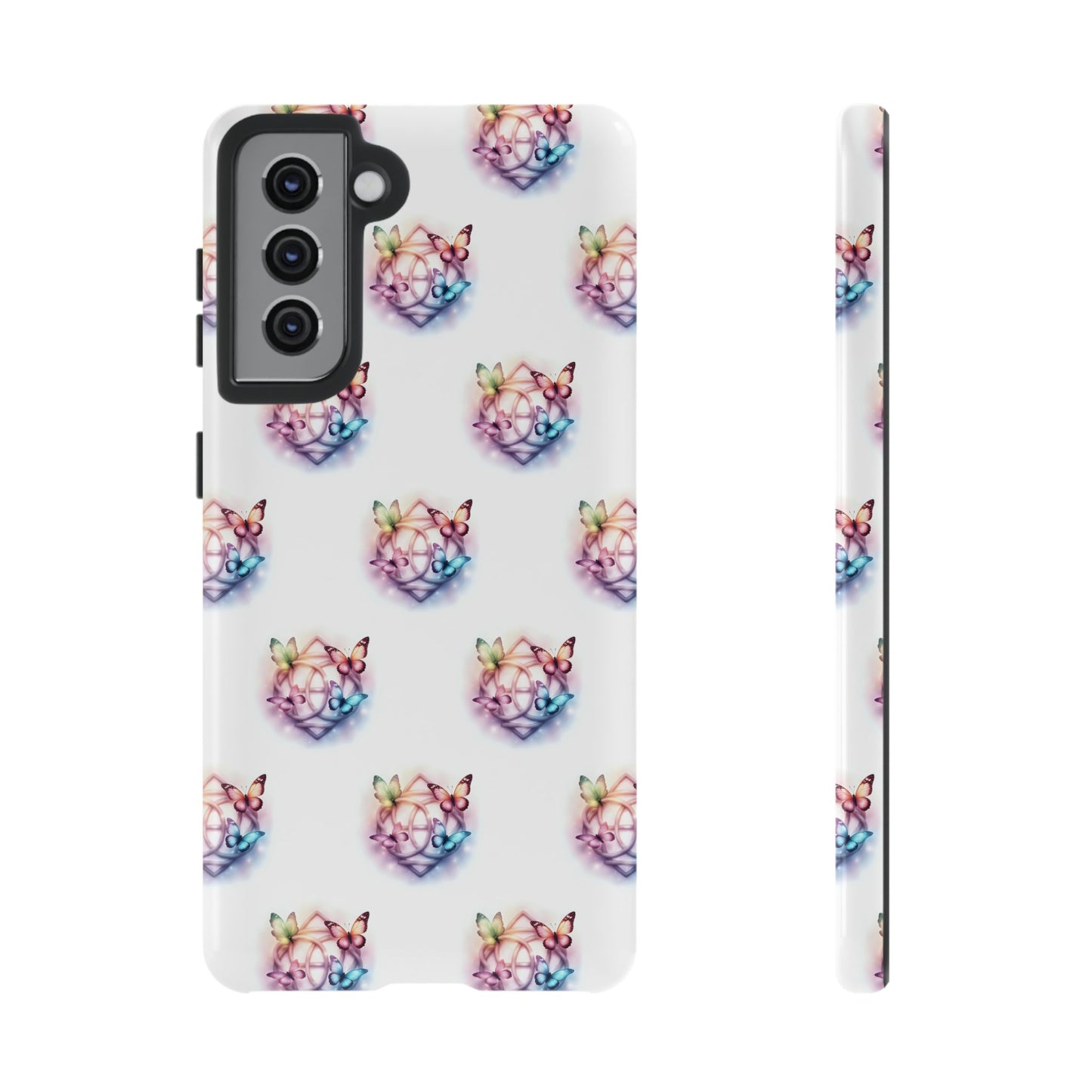 Colorful Butterflies Phone Case, Tough Cases, Cute Butterfly Lover Gift, Trendy Phone Cover, Nature Print Case - Celtic Scents