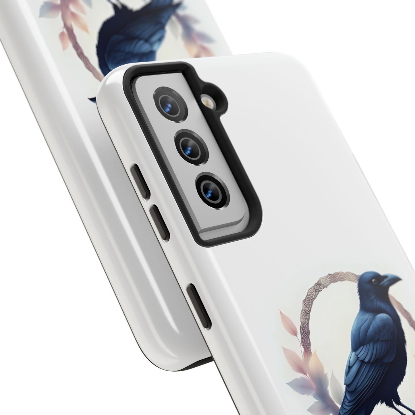 Raven Design Phone Case | Tough Protector Case, Gift for Bird Lovers, Unique Cell Phone Cover, Gothic or Nature Inspired