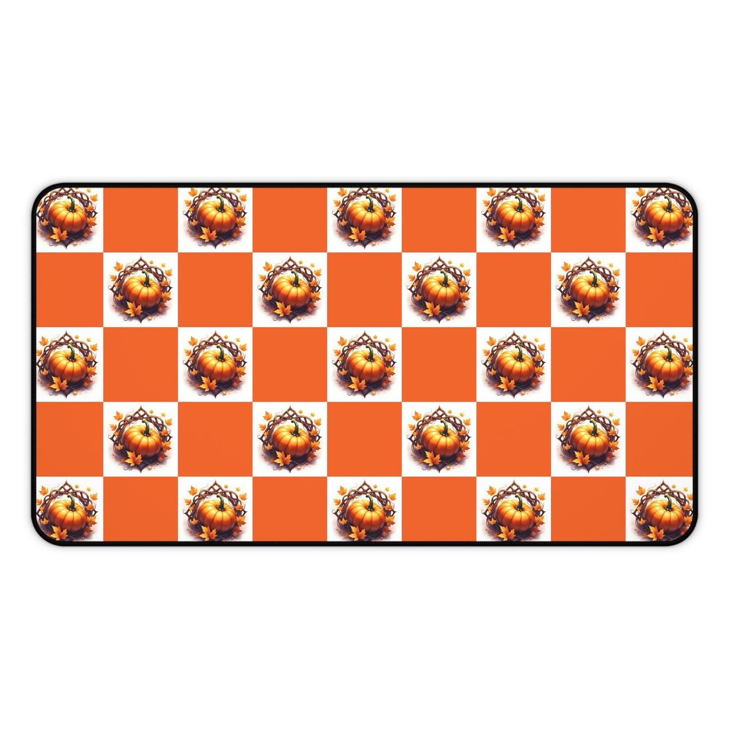 Vibrant Desk Mat with Pumpkin Design, Office Decor, Mousepad, Gift for Coworkers, Desk Accessories, Home Office - Celtic Scents