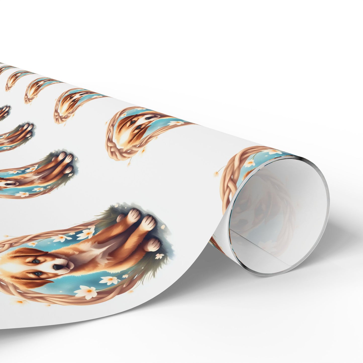 Puppy Design Wrapping Paper, Gift Wrap, Dog Lover Gift, Birthday Wrap, Holiday Packaging - Celtic Scents
