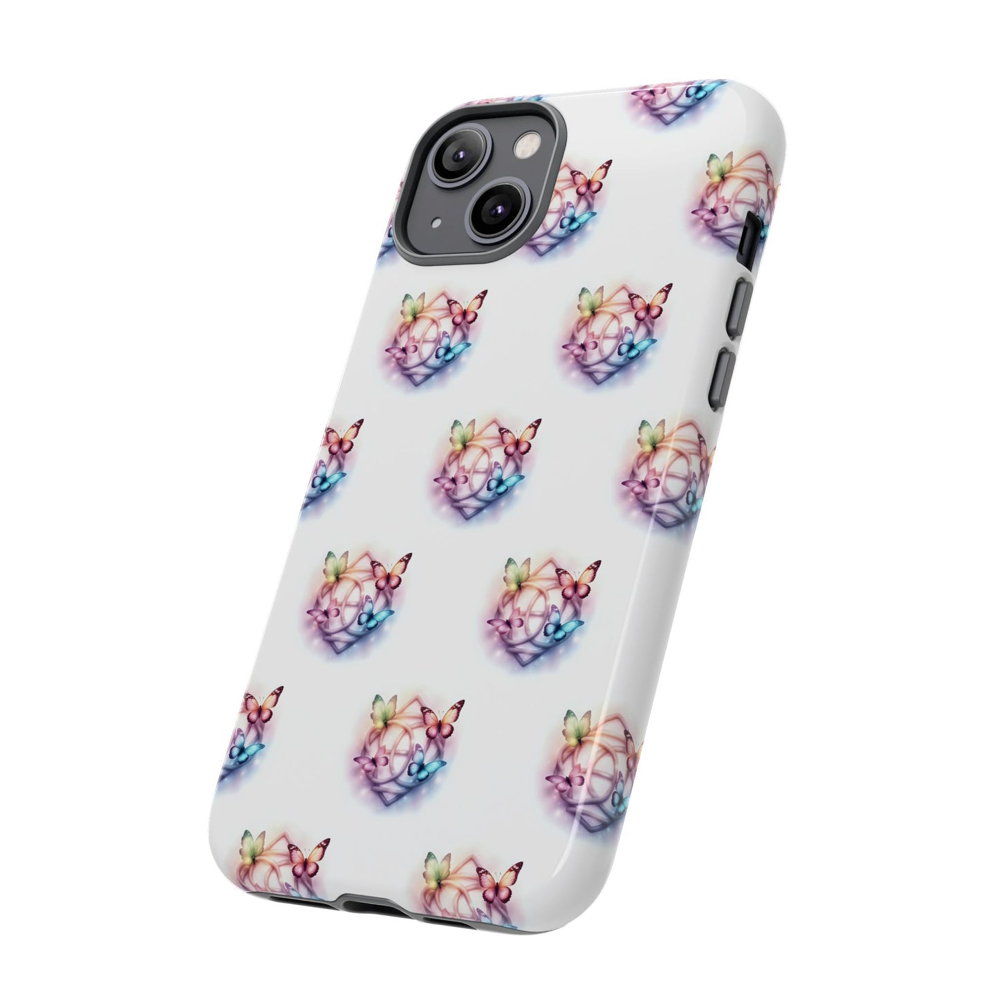 Colorful Butterflies Phone Case, Tough Cases, Cute Butterfly Lover Gift, Trendy Phone Cover, Nature Print Case