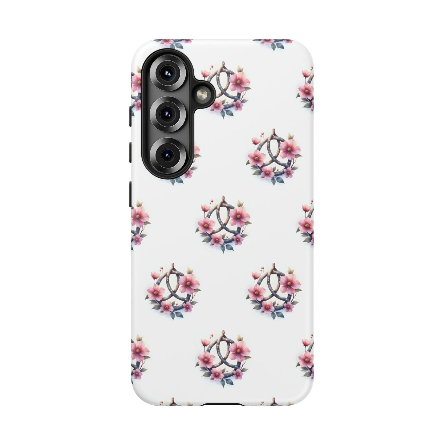 Floral Phone Case, Tough Phone Cover, Cute Protection for Mobile, Gift for Her, Celtic Knot Floral Pattern Case