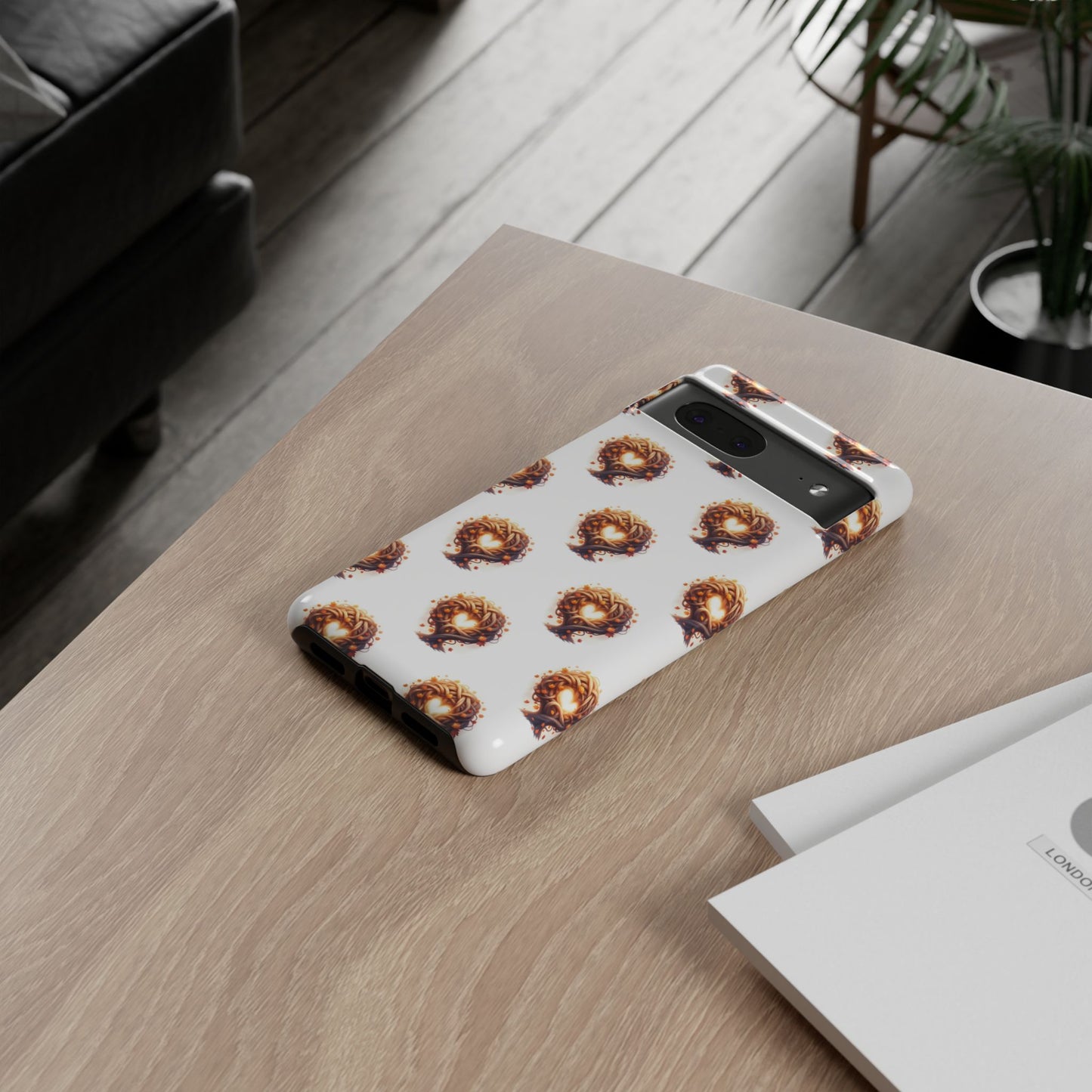 Stylish Phone Case, Tough Cases with Unique Design, Durable Smartphone Cover, Gift for Tech Lovers, Trendy Phone Accessory, Autumn Design
