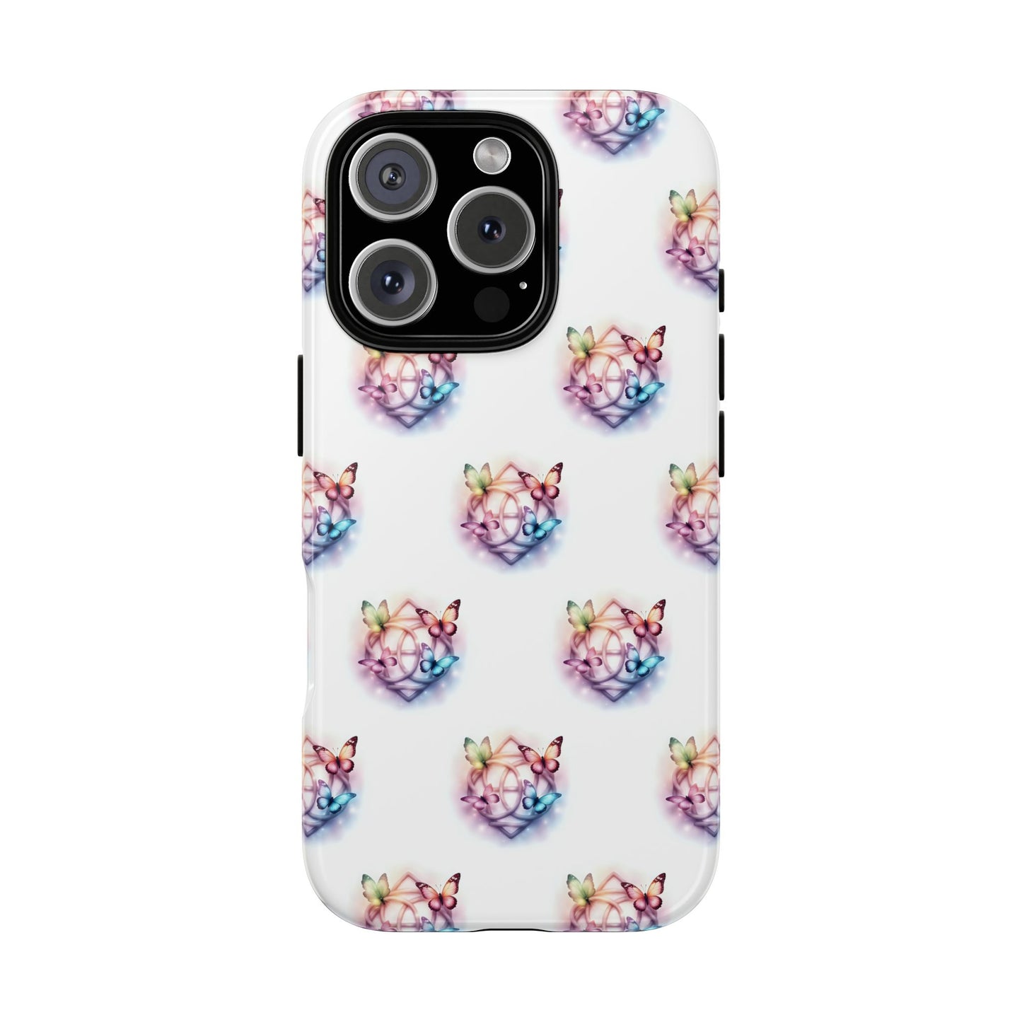 Colorful Butterflies Phone Case, Tough Cases, Cute Butterfly Lover Gift, Trendy Phone Cover, Nature Print Case