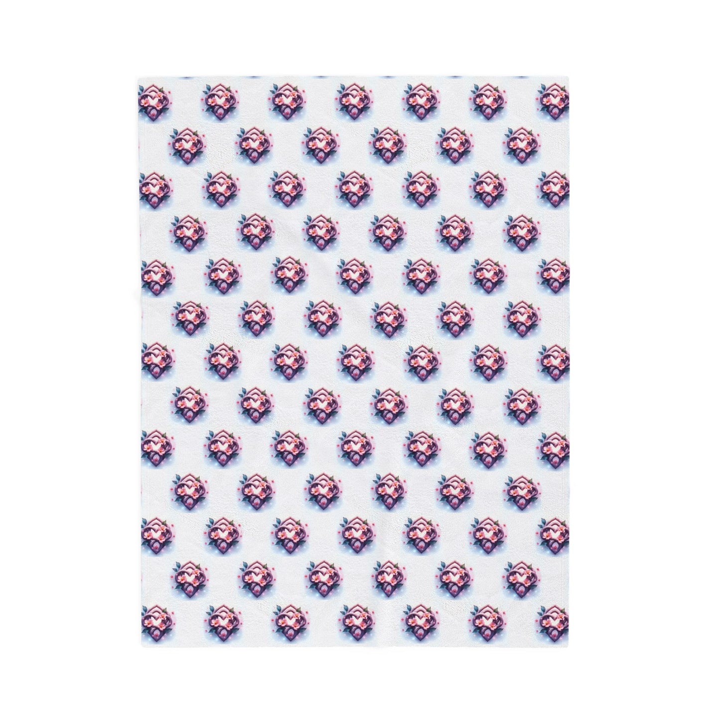 Cozy Celtic Knot Floral Velveteen Blanket | Soft Plush Throw for Home Decor, Gift for Her, Nursery Essential, Wedding Present, Cozy Nights - Celtic Scents