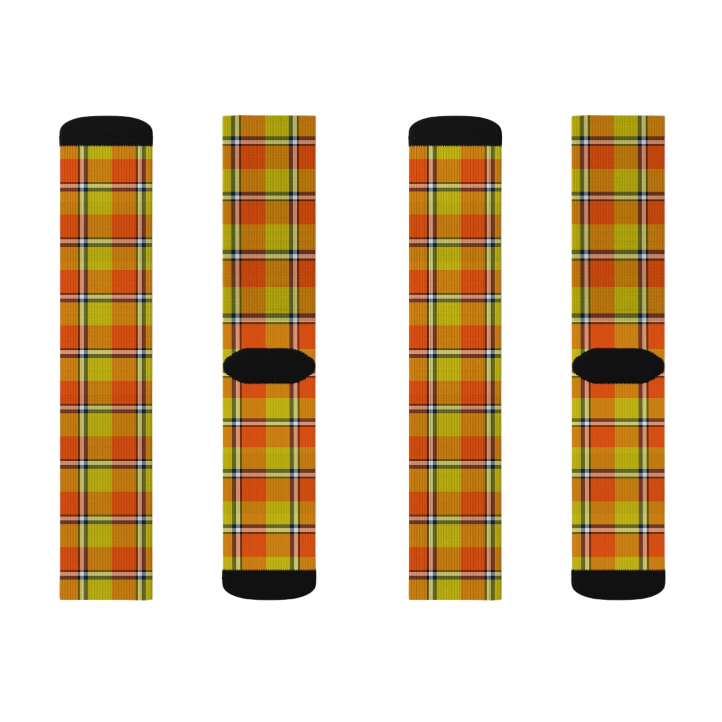 Autumn Plaid Socks, Cozy Fall Footwear, Funky Fashion Accessory - Celtic Scents