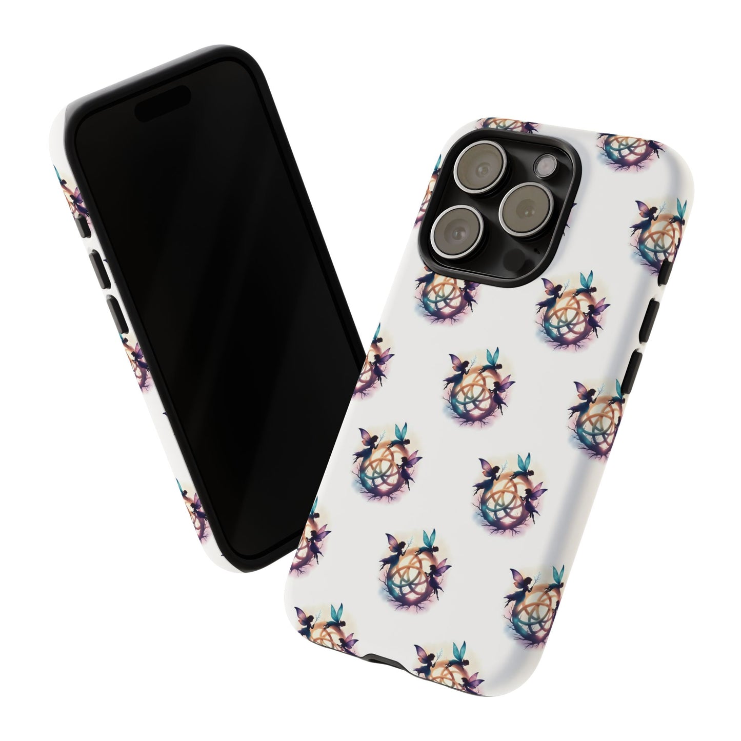 Tough Cases - Celtic Fairies Phone Case, Colorful Phone Cover, Fairy Lover Gift, Trendy Smartphone Accessory
