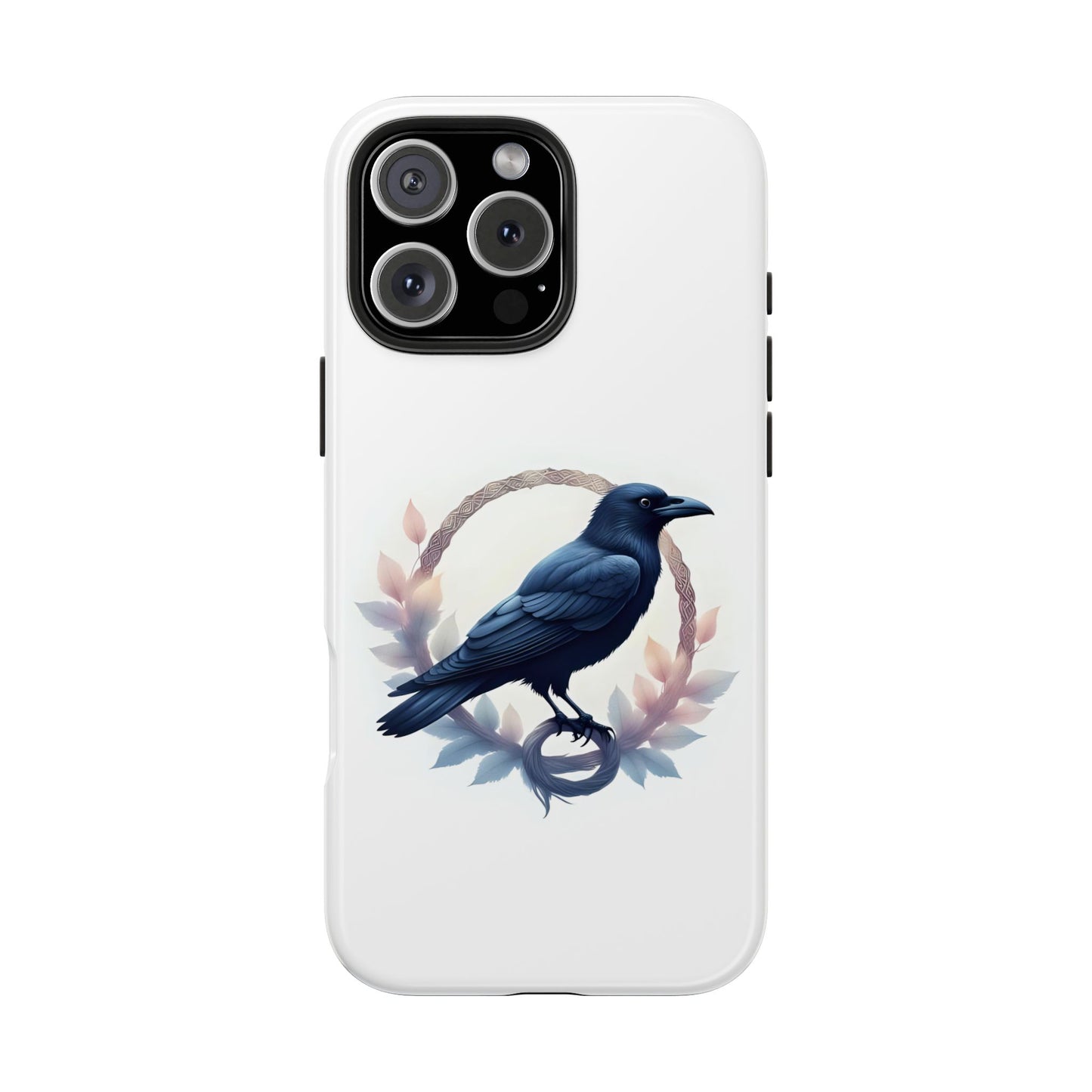 Raven Design Phone Case | Tough Protector Case, Gift for Bird Lovers, Unique Cell Phone Cover, Gothic or Nature Inspired - Celtic Scents