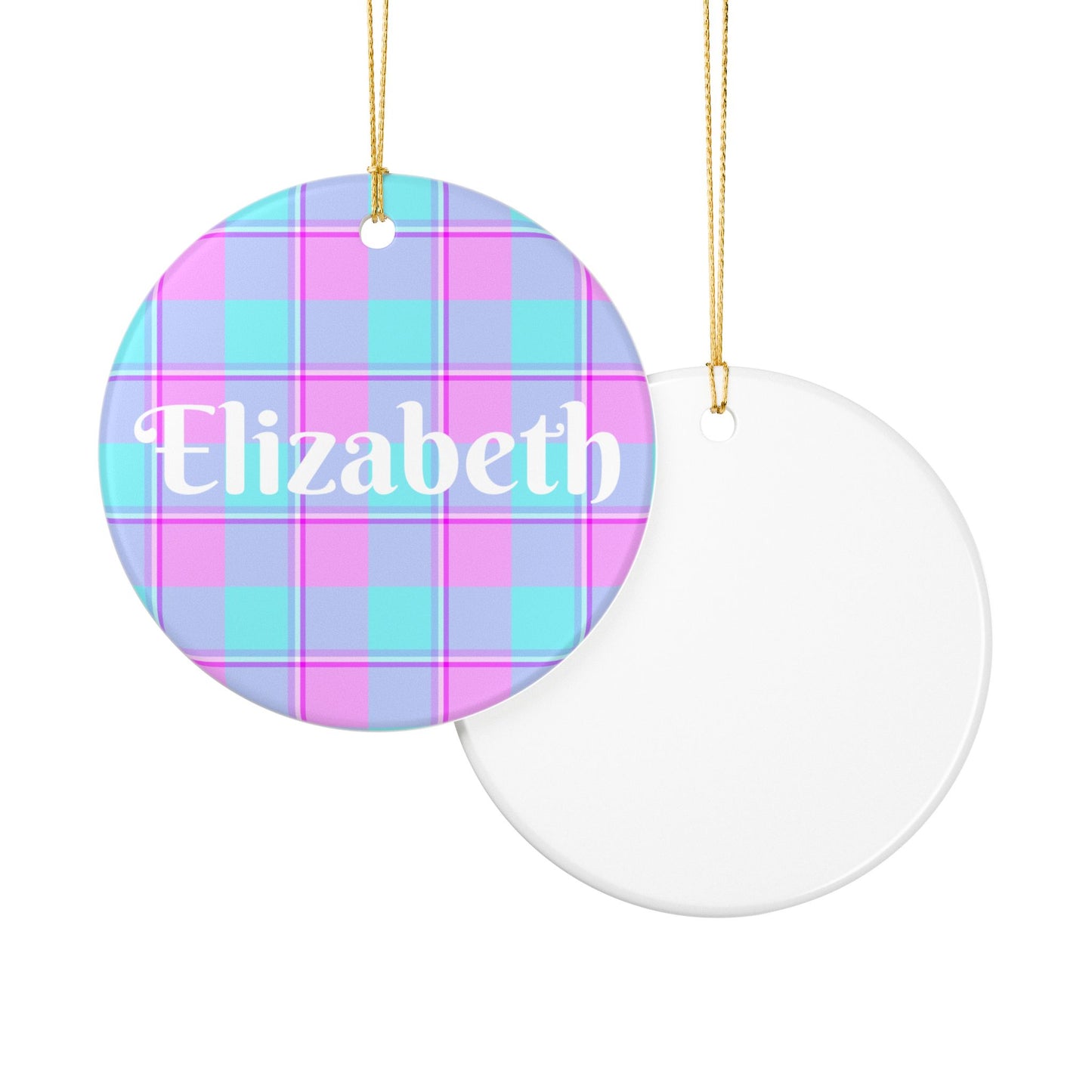 Personalized Ceramic Ornament, Holiday Decoration, Custom Gift, Home Decor, Name Plaque, Kid's Room Decor, Christmas Ornament - Celtic Scents