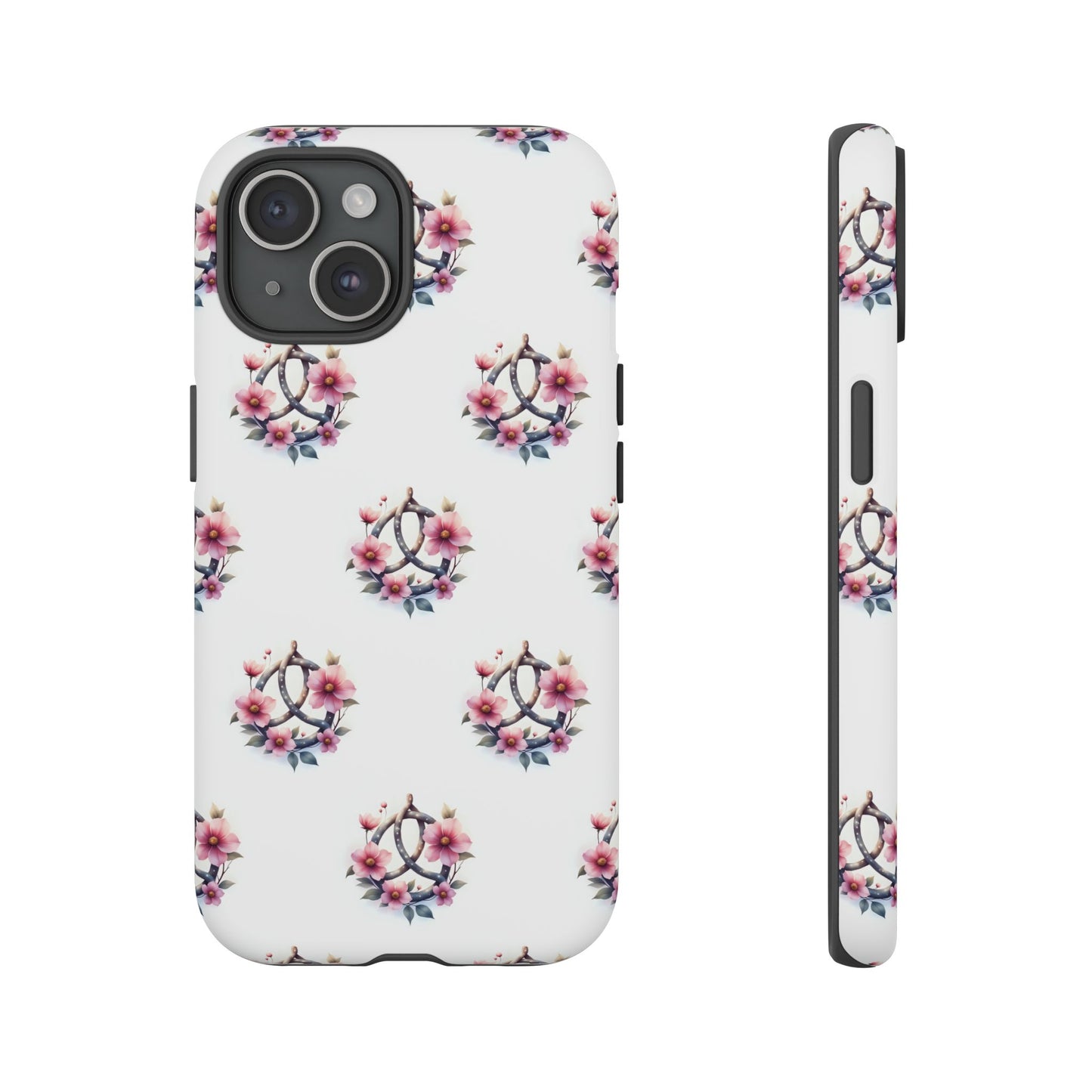 Floral Phone Case, Tough Phone Cover, Cute Protection for Mobile, Gift for Her, Celtic Knot Floral Pattern Case