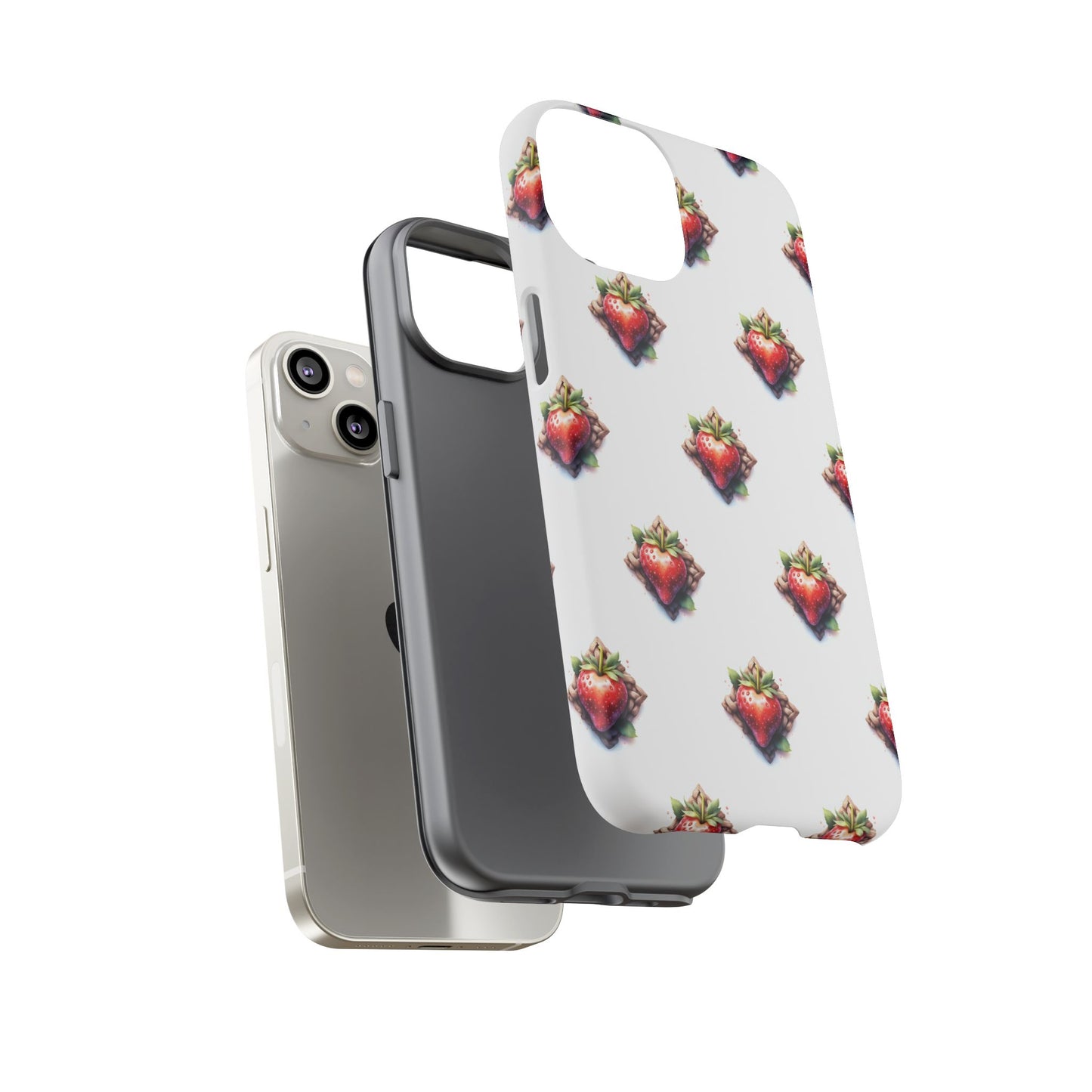 Strawberry Celtic Knot Phone Case, Cute Phone Cover, Gift for Her, Custom Smartphone Case, Funky Accessories, Valentine's Day Gift