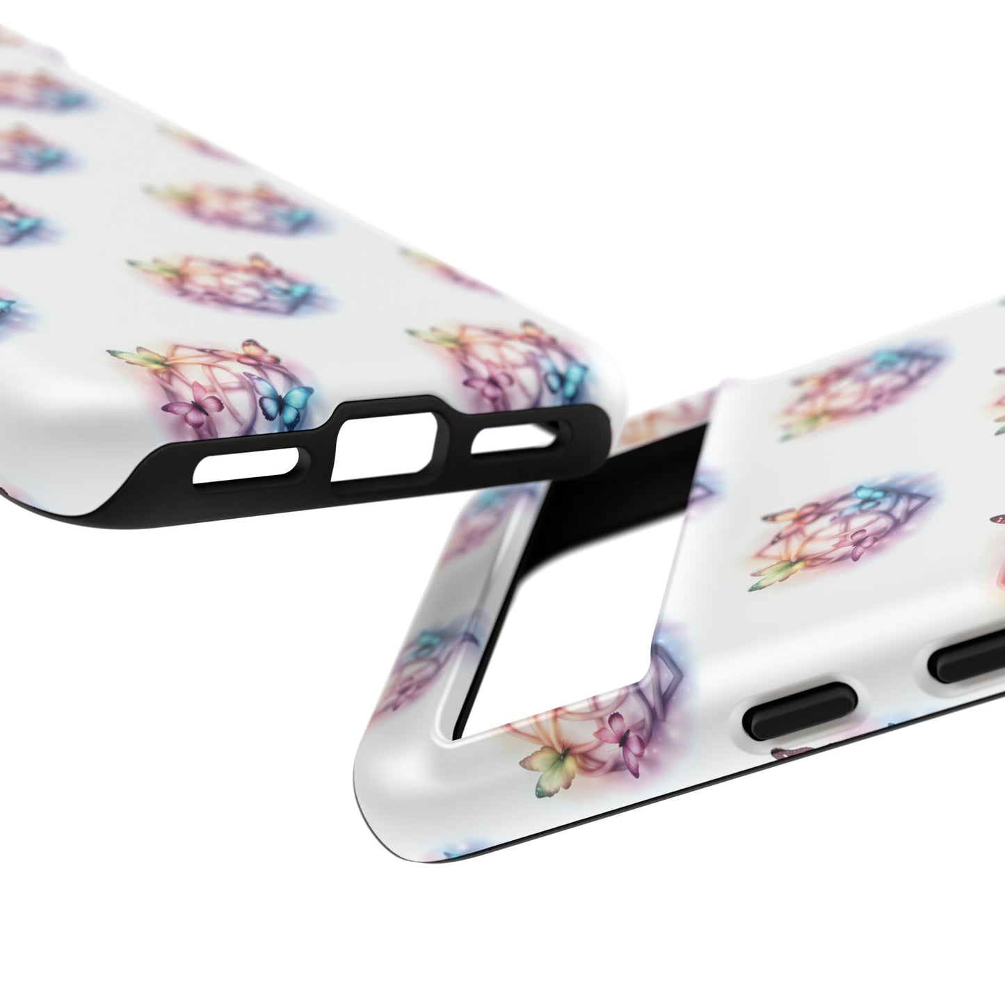 Colorful Butterflies Phone Case, Tough Cases, Cute Butterfly Lover Gift, Trendy Phone Cover, Nature Print Case