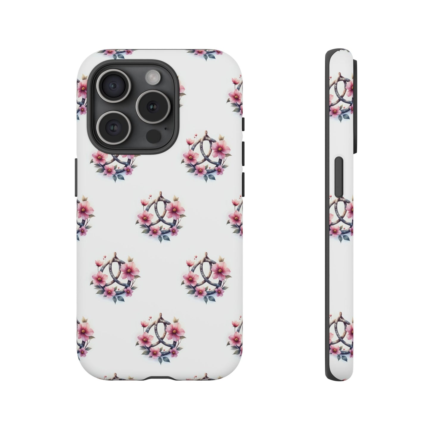 Floral Phone Case, Tough Phone Cover, Cute Protection for Mobile, Gift for Her, Celtic Knot Floral Pattern Case