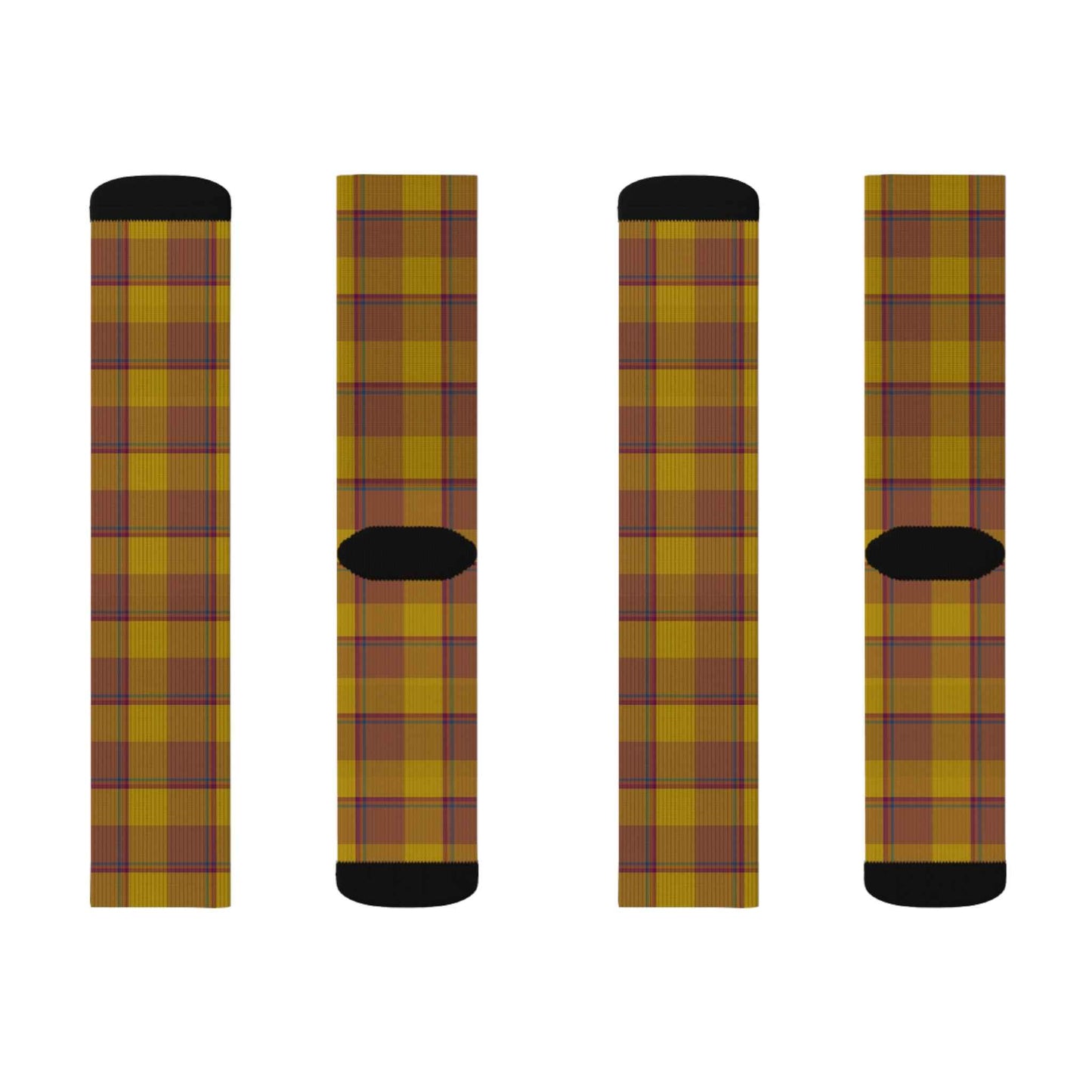 Cozy Plaid Sublimation Socks | Perfect Gift for Fall, Warm and Stylish Footwear, Unique Casual Wear, Ideal for Gifting, Cozy Home Essentials