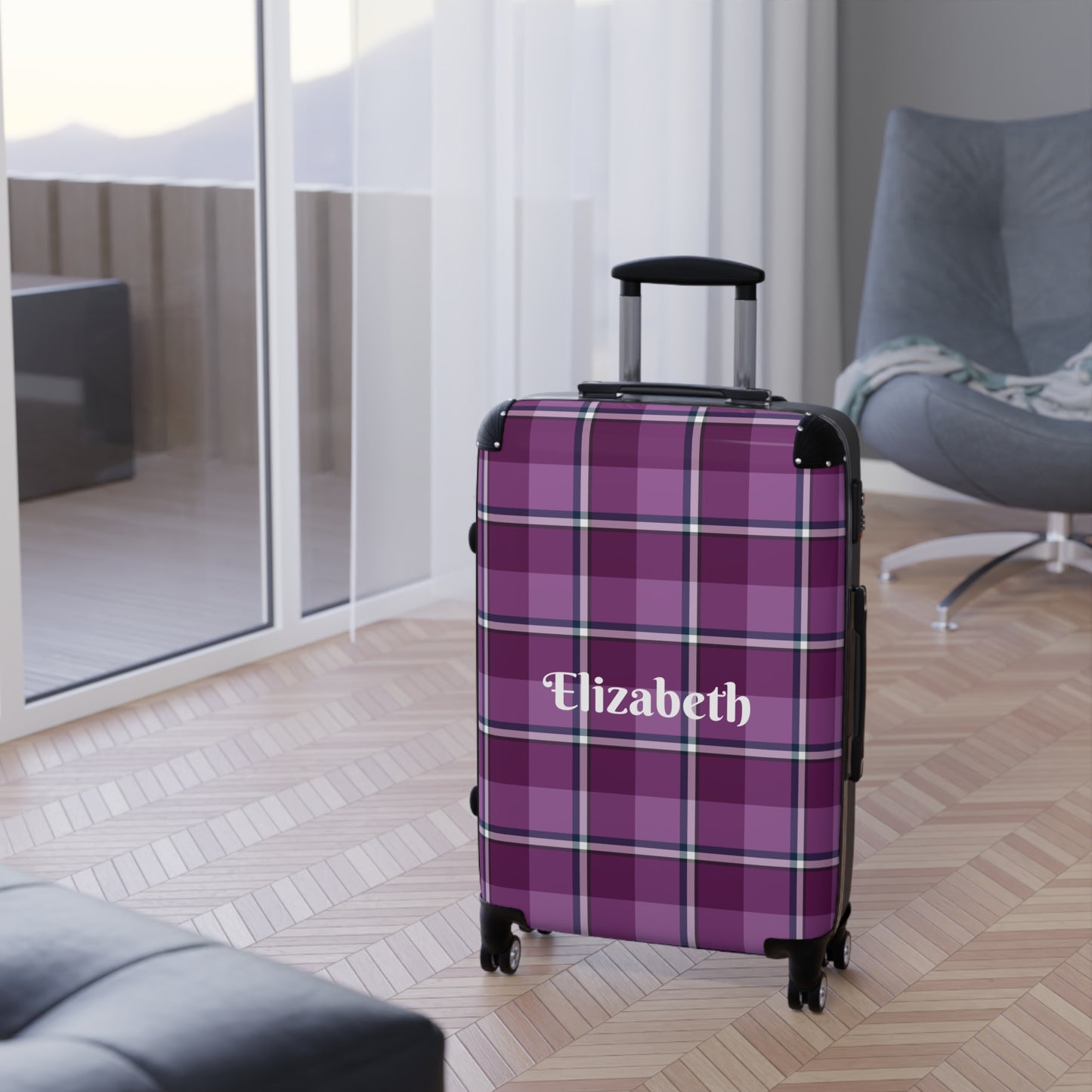 Personalized Suitcase, Travel Luggage, Custom Name Carry-On, Monogrammed Travel Bag, Stylish Airport Essentials - Celtic Scents