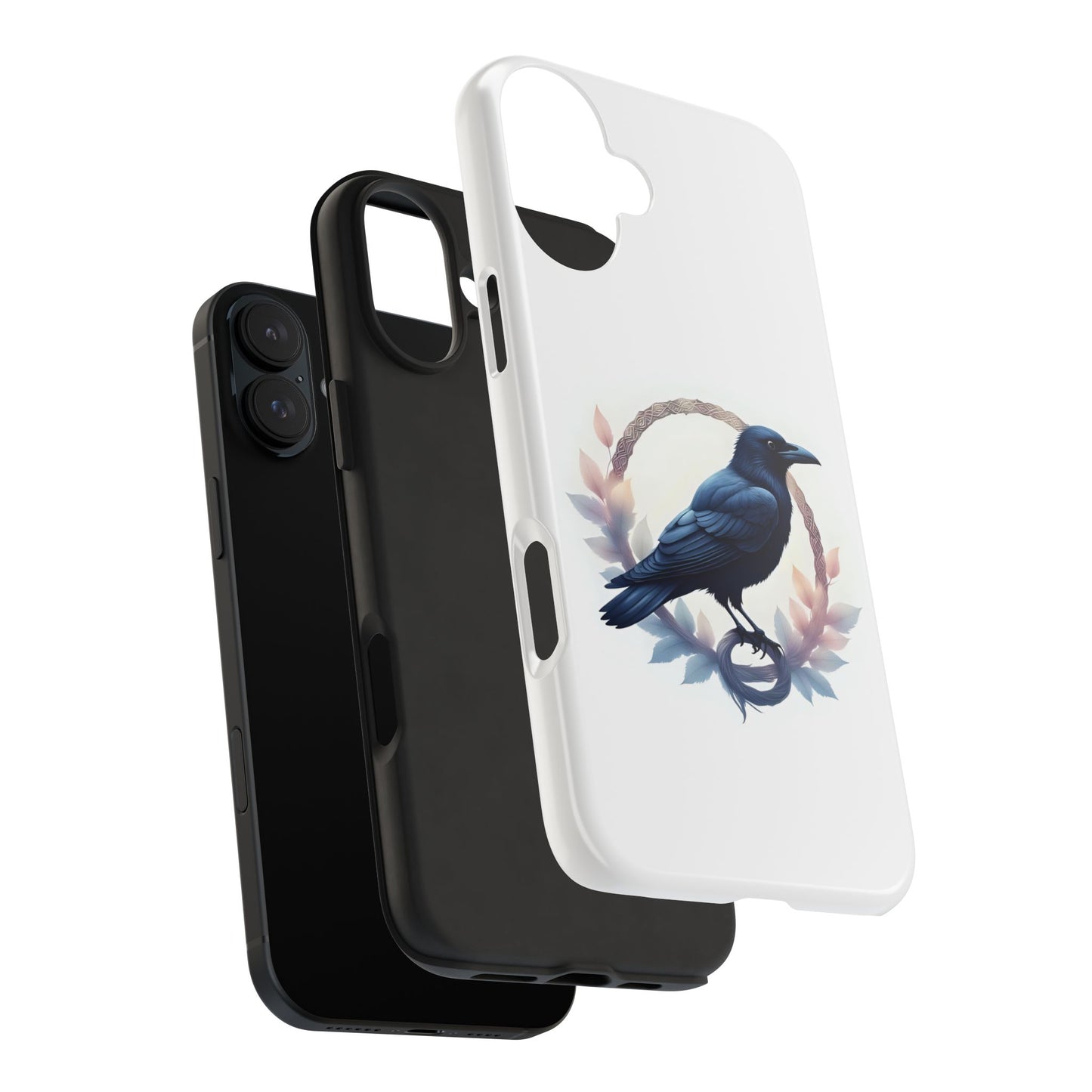 Raven Design Phone Case | Tough Protector Case, Gift for Bird Lovers, Unique Cell Phone Cover, Gothic or Nature Inspired