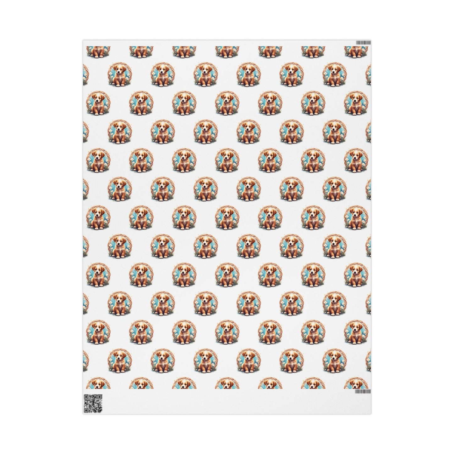 Puppy Design Wrapping Paper, Gift Wrap, Dog Lover Gift, Birthday Wrap, Holiday Packaging - Celtic Scents