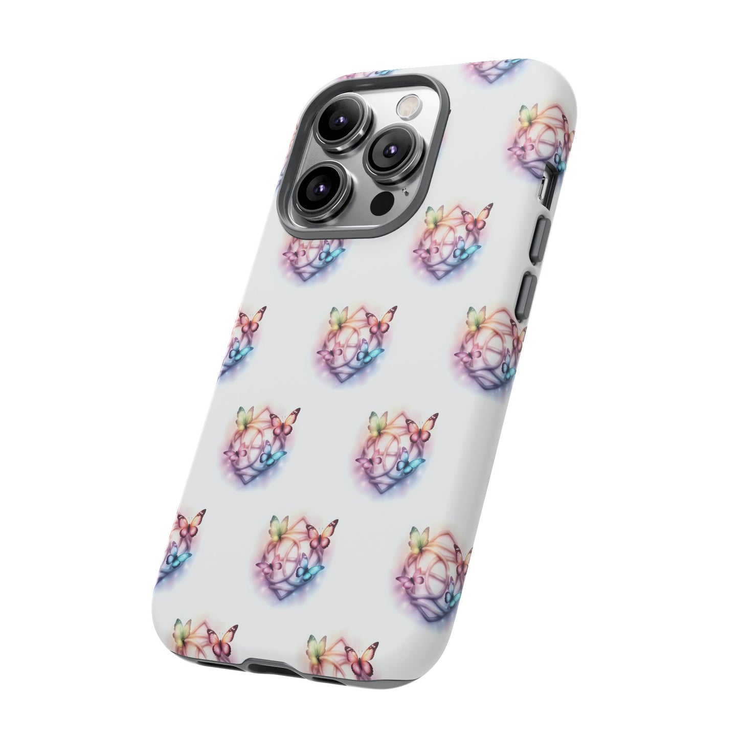 Colorful Butterflies Phone Case, Tough Cases, Cute Butterfly Lover Gift, Trendy Phone Cover, Nature Print Case