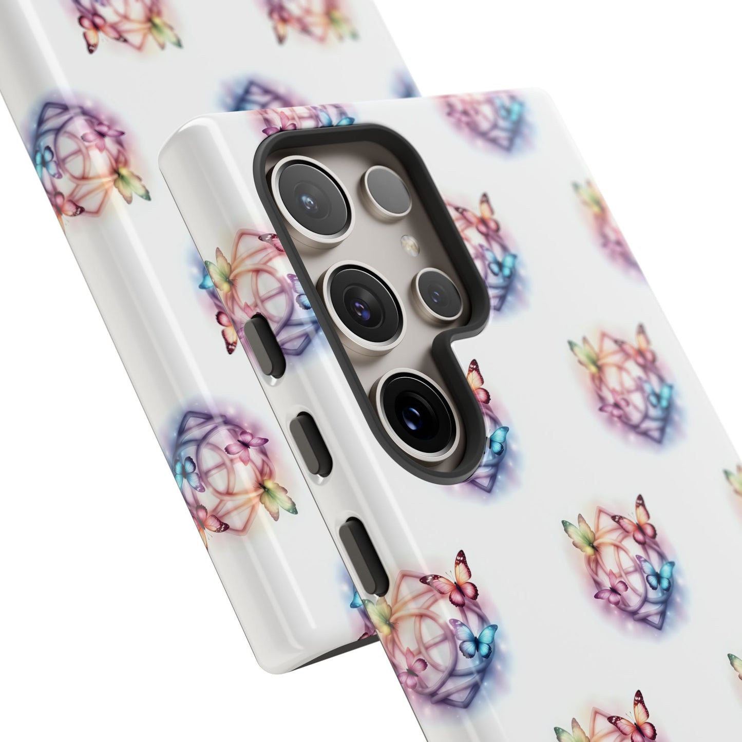 Colorful Butterflies Phone Case, Tough Cases, Cute Butterfly Lover Gift, Trendy Phone Cover, Nature Print Case