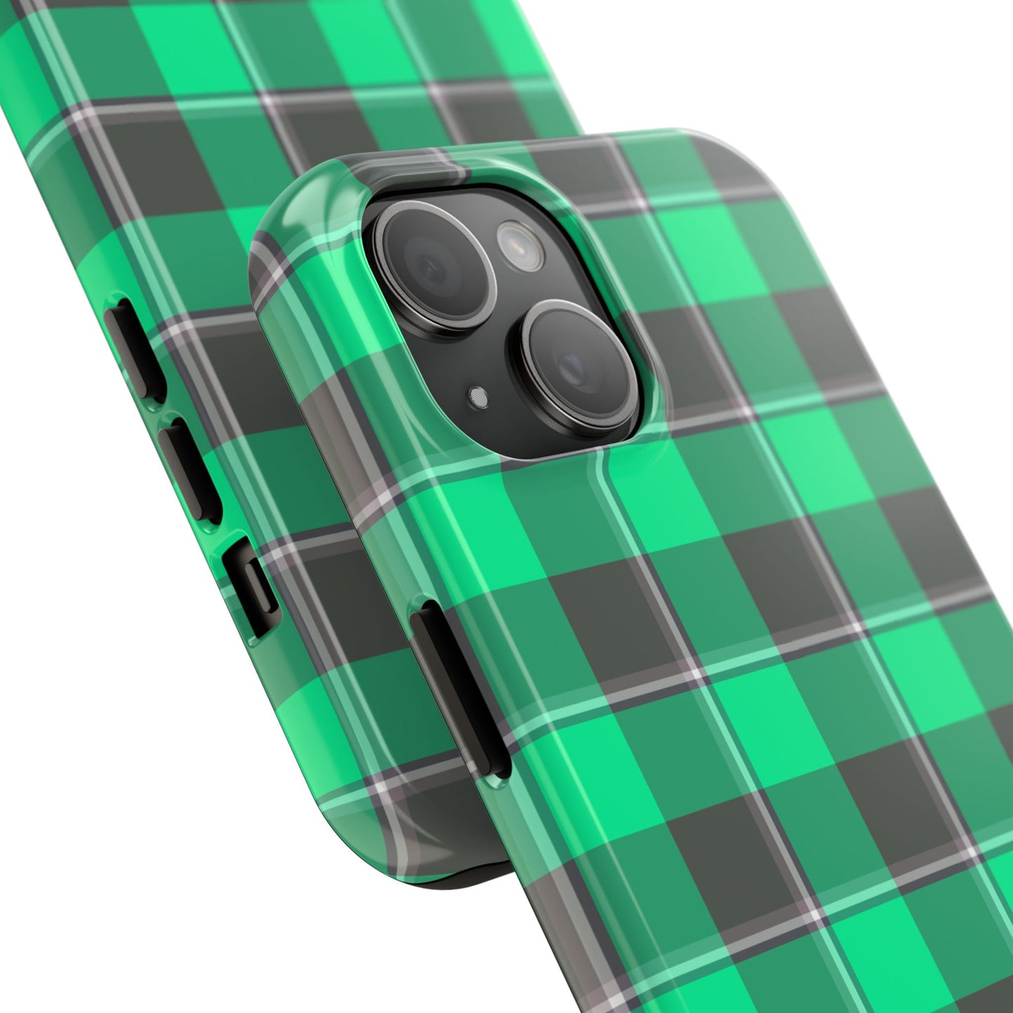 Personalized Plaid Tough Phone Case, Custom Phone Cover, Gifts for Her, Unique Cell Phone Case, Trendy Accessories, Holiday Gifts - Celtic Scents
