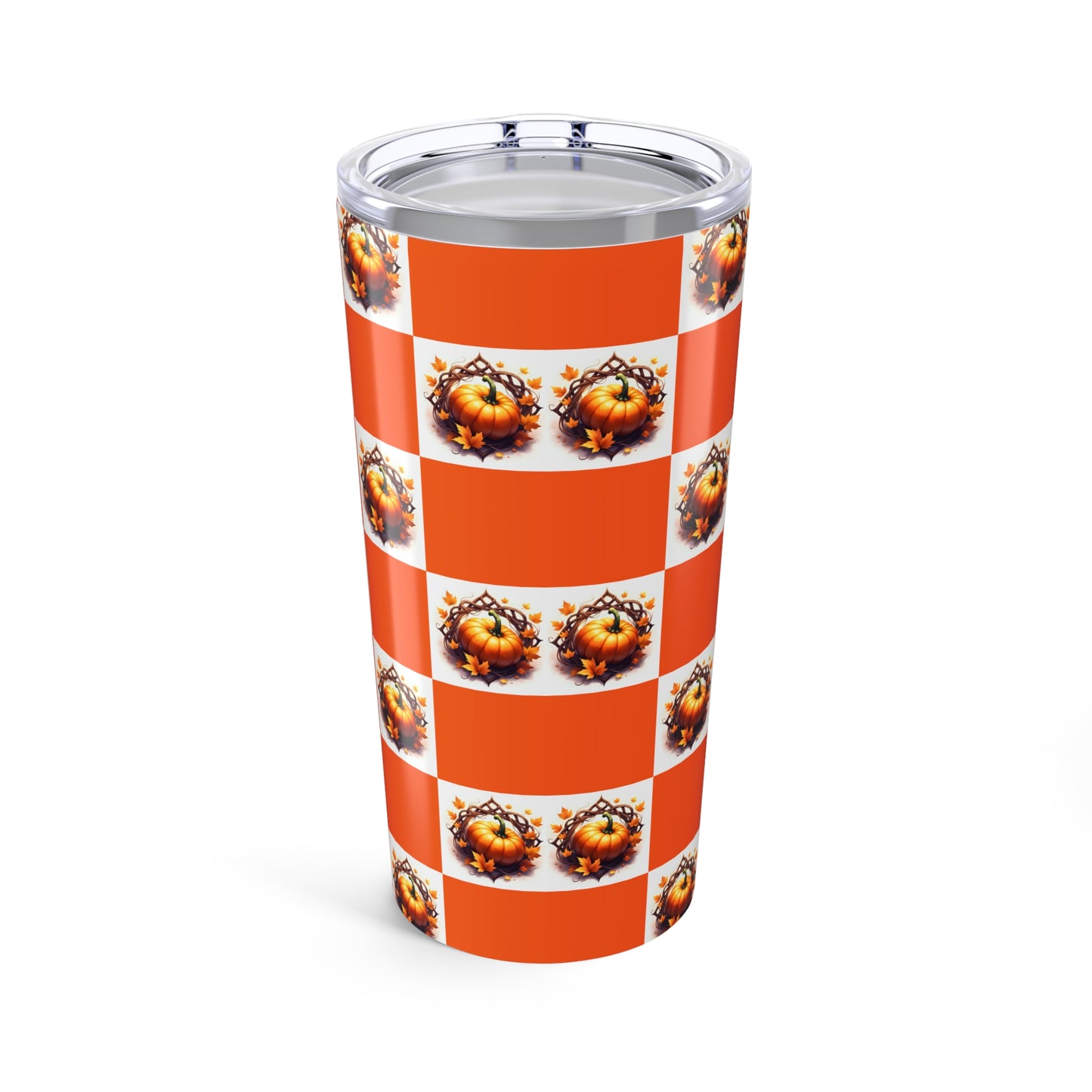 Pumpkin Spice Tumbler | 20oz Insulated Travel Mug | Fall Decor, Halloween, Thanksgiving, Pumpkin Lover Gift, Cute Pattern - Celtic Scents
