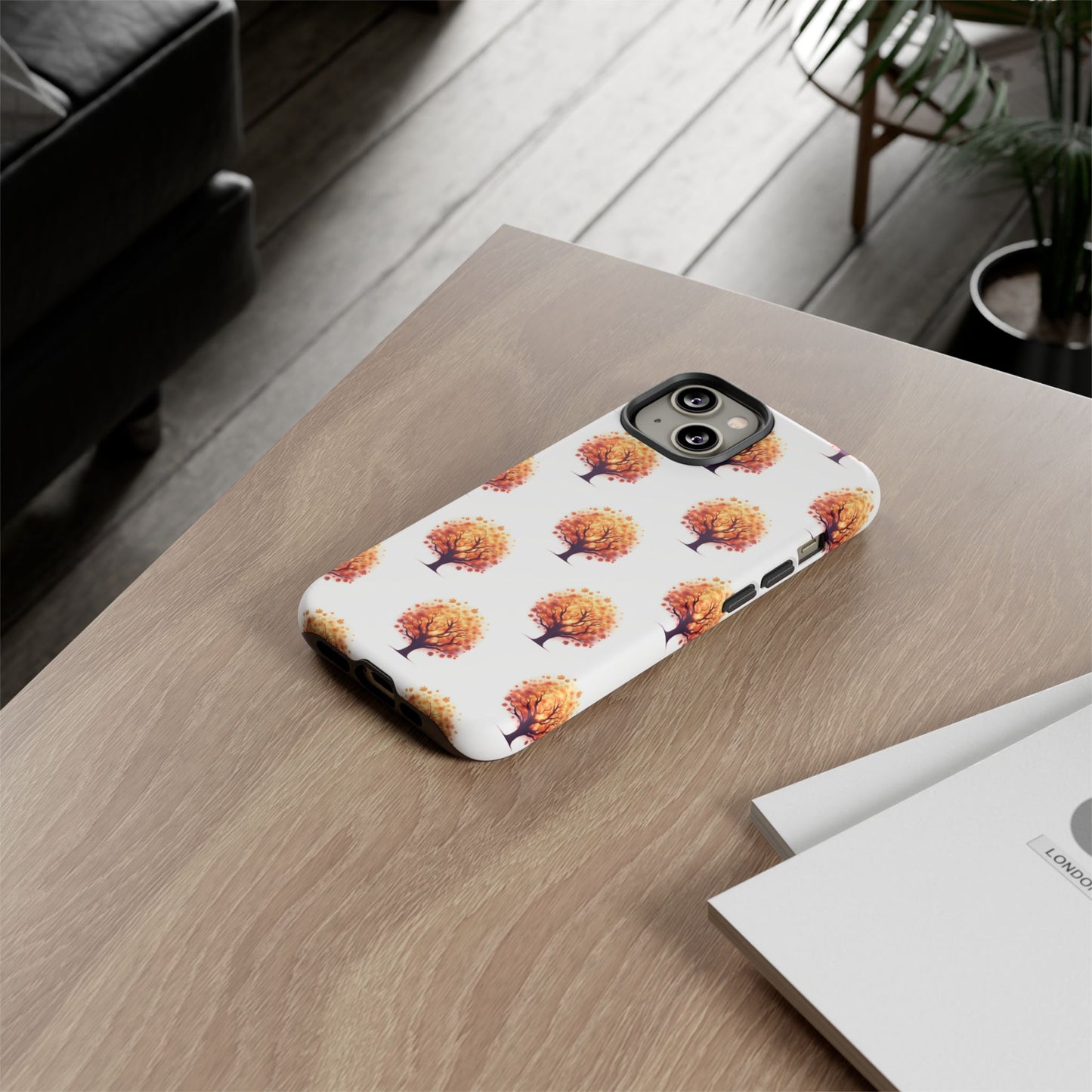 Autumn Tree Phone Case, Fall Phone Cover, Nature Inspired Case, Gift for Outdoorsy Friends, Seasonal Accessories, Eco-Friendly Phone Case