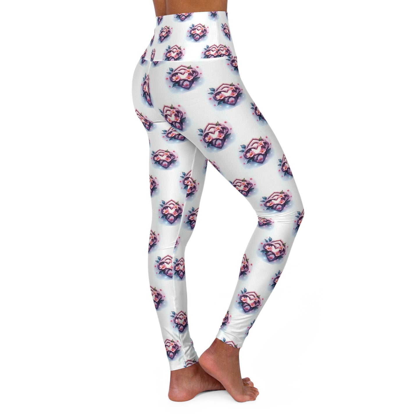 Celtic Knot Floral High Waisted Yoga Leggings, Activewear for Yoga and Fitness, Stylish Leggings for Women, Comfortable Stretch Leggings - Celtic Scents