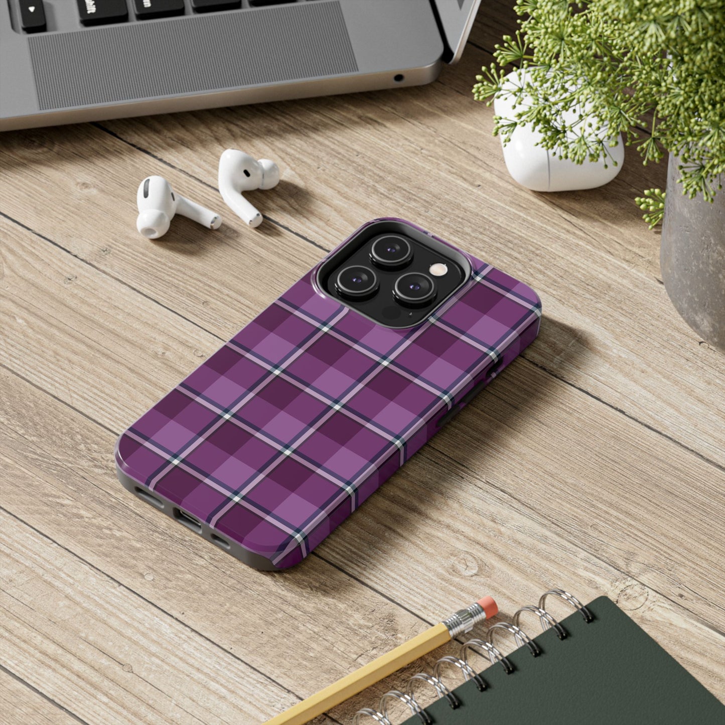 Plaid Tough Phone Case, Stylish Cell Phone Cover for All Occasions, Perfect Gift for Tech Lovers - Celtic Scents