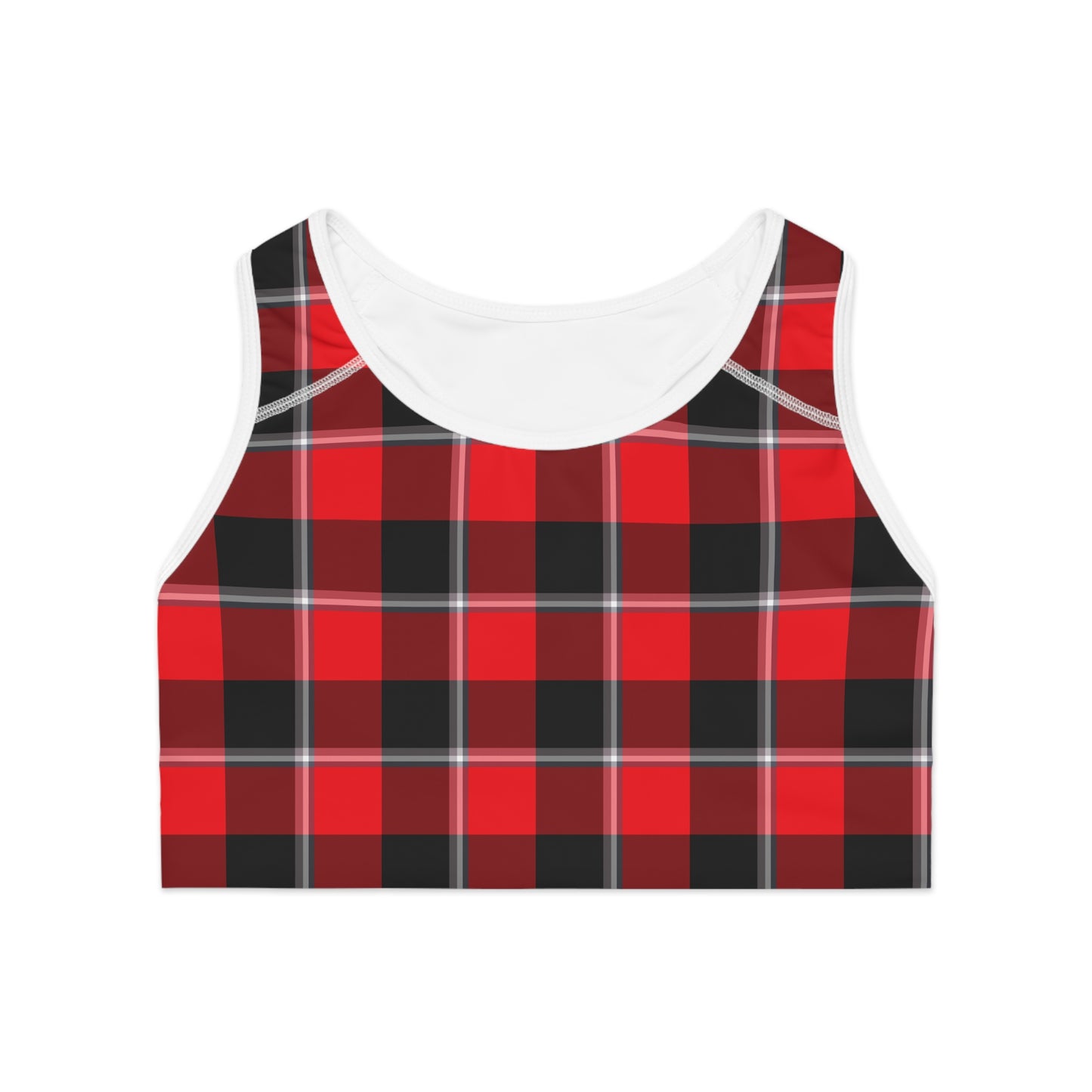 Plaid Sports Bra, Comfortable Workout Gear, Stylish Activewear, Perfect Gift for Fitness Lovers, Great for Yoga, Running, Gym - Celtic Scents