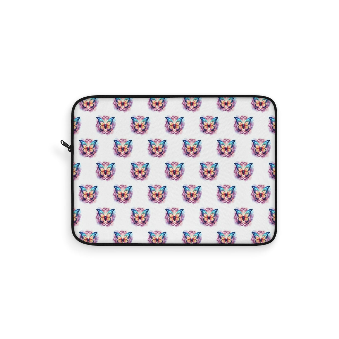 Colorful Butterfly Design Laptop Sleeve, Padded Computer Case, Cute Tech Accessory, Gift for Students - Celtic Scents