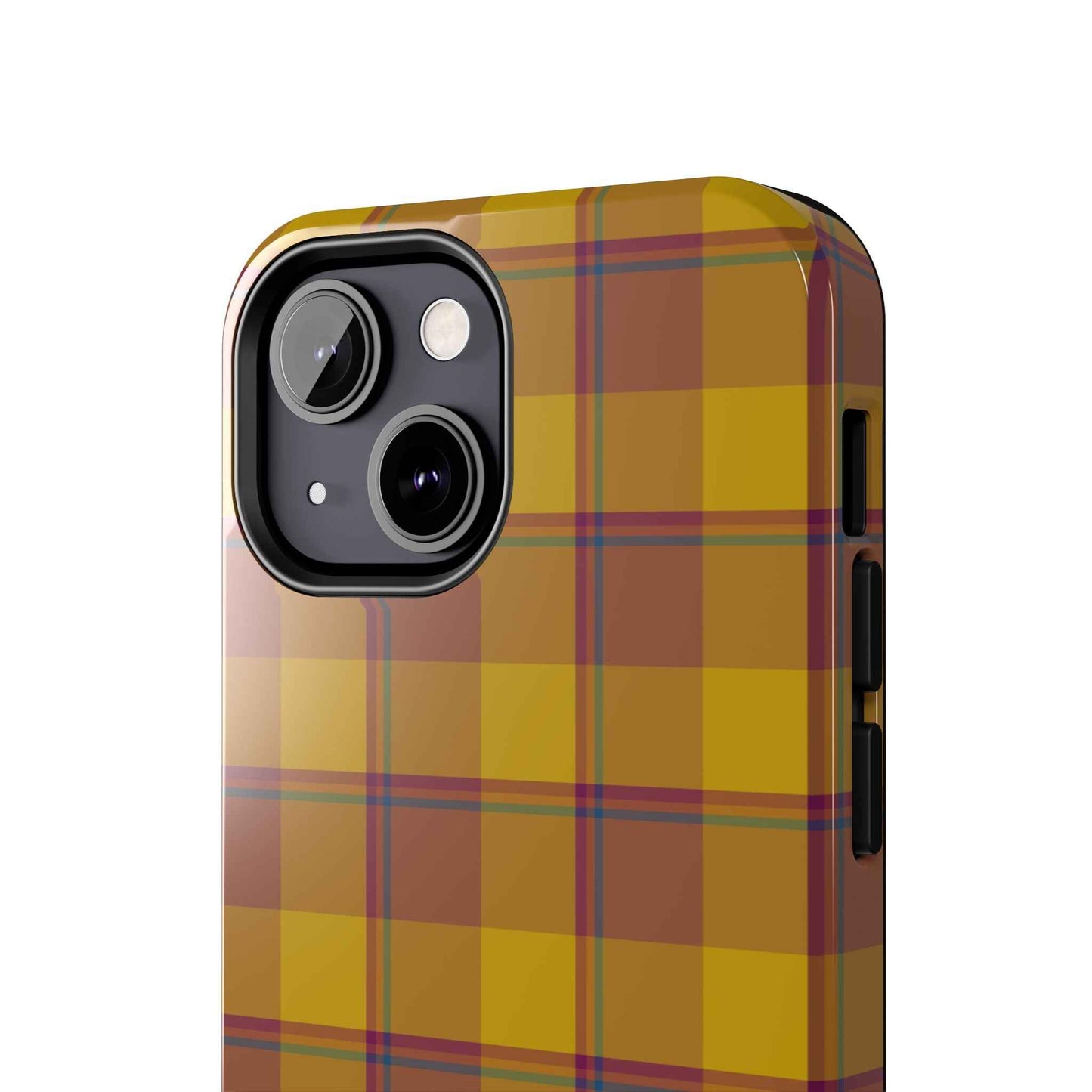 Plaid Tough Phone Case, Durable Phone Cover, Fall Inspired Accessory, Gift for Her, Stylish Cell Phone Protector