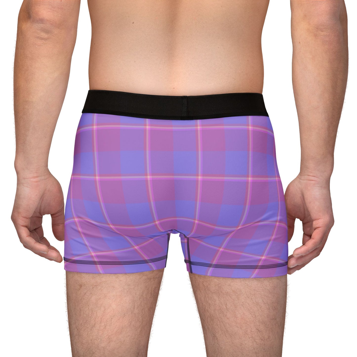 Vibrant Plaid Men's Boxers, Fun Underwear, Gift for Him, Comfortable Boxer Briefs, Trendy Loungewear - Celtic Scents