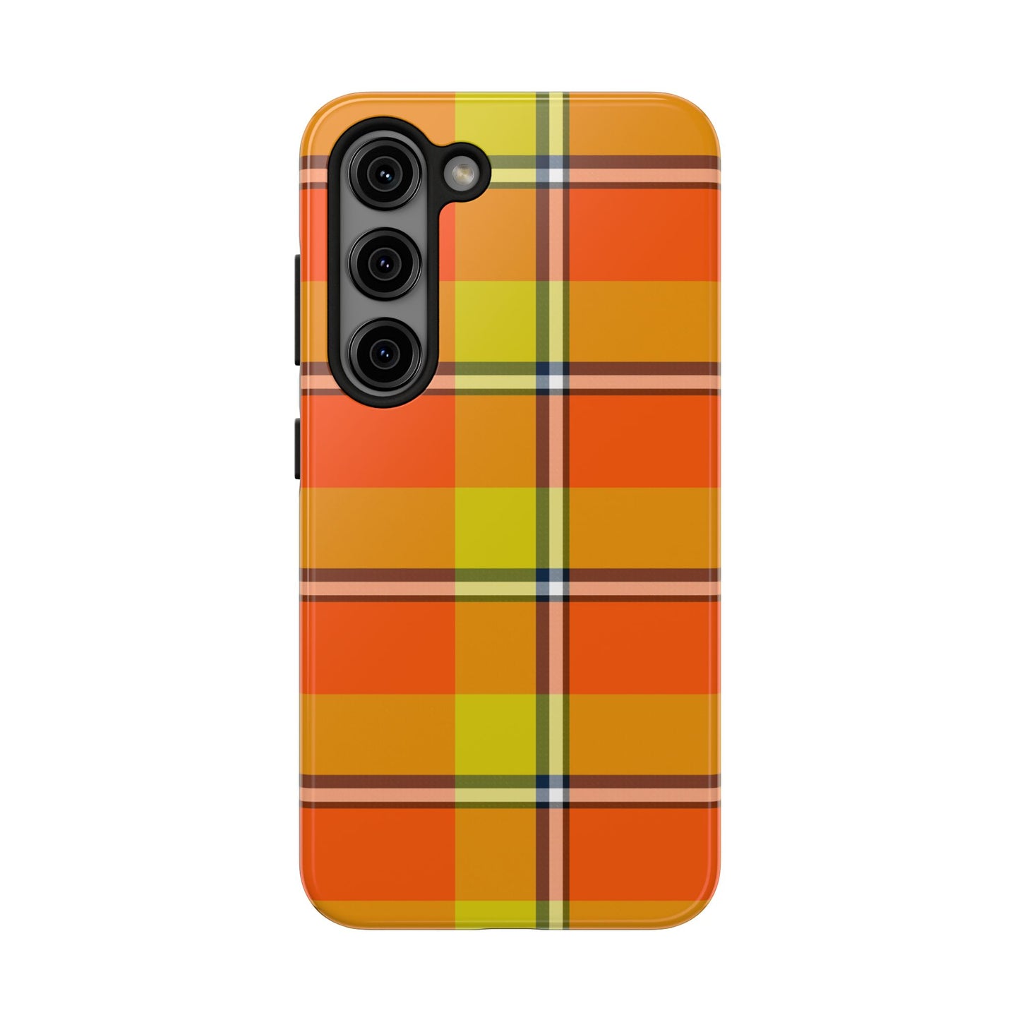 Vibrant Autumn Plaid Phone Case | Tough Phone Protector, Colorful Tech Accessory, Stylish Gift for Him/Her, Fun Birthday Present, Trendy - Celtic Scents
