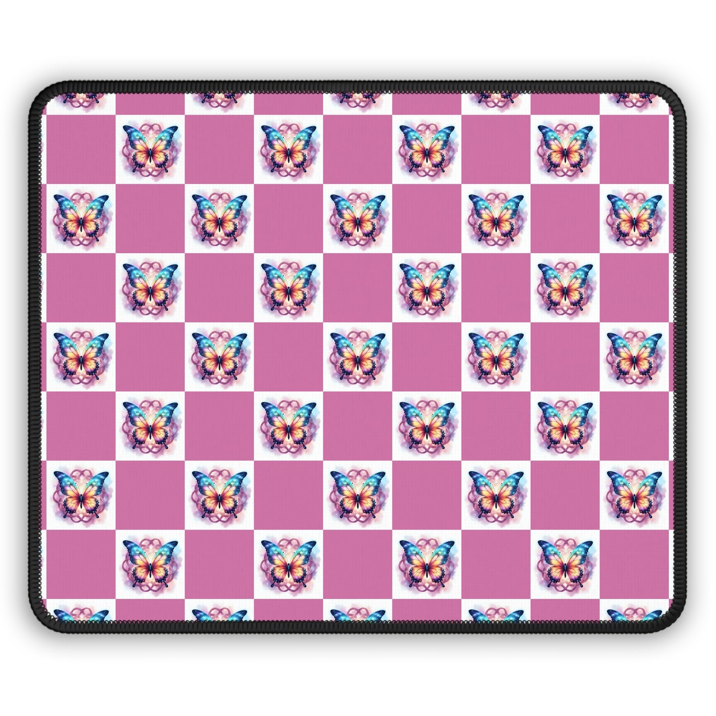 Colorful Butterfly Gaming Mouse Pad, Gamer Desk Accessories, Cute Butterfly Gifts, Unique Office Decor, Pink Butterfly Art Mousepad - Celtic Scents