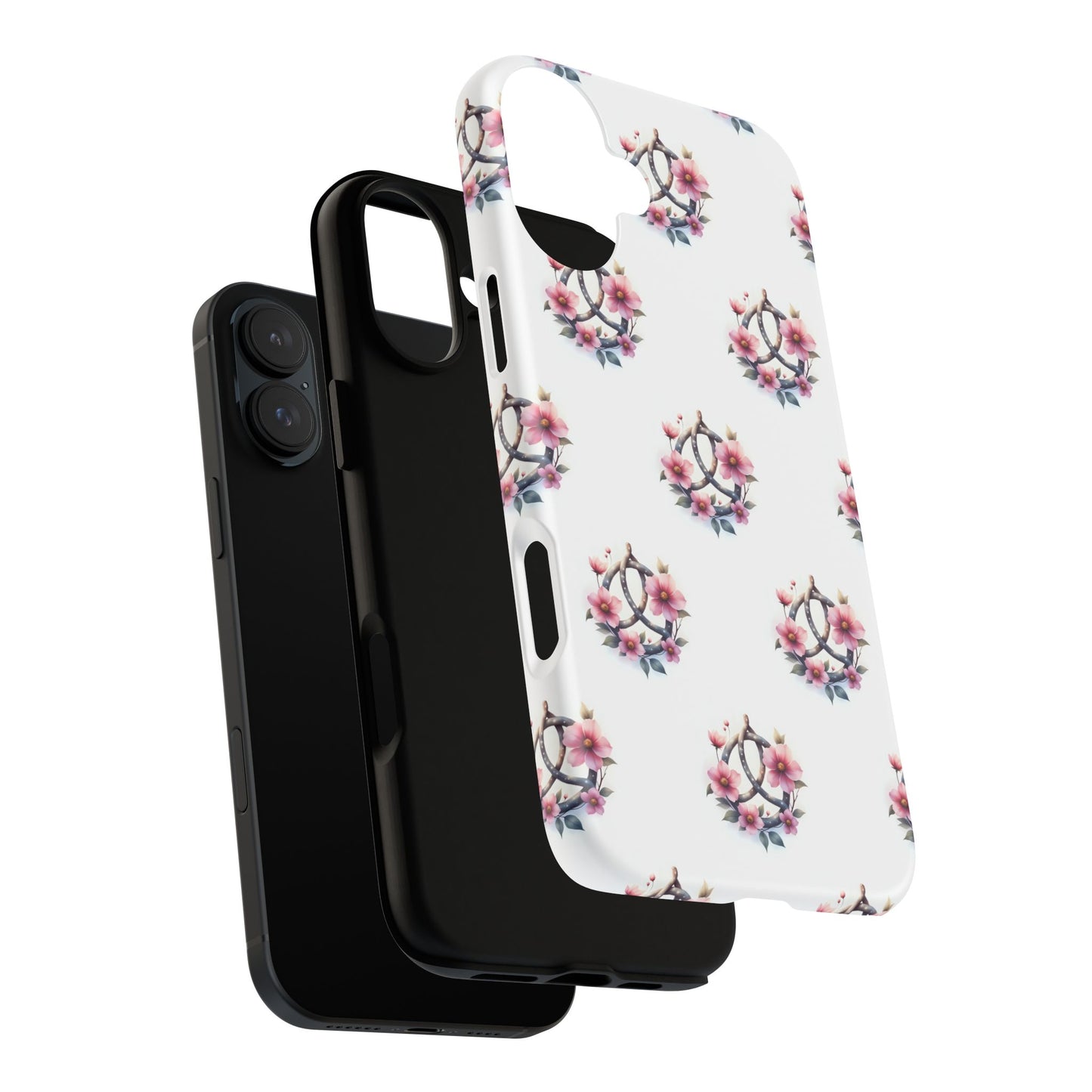 Floral Phone Case, Tough Phone Cover, Cute Protection for Mobile, Gift for Her, Celtic Knot Floral Pattern Case