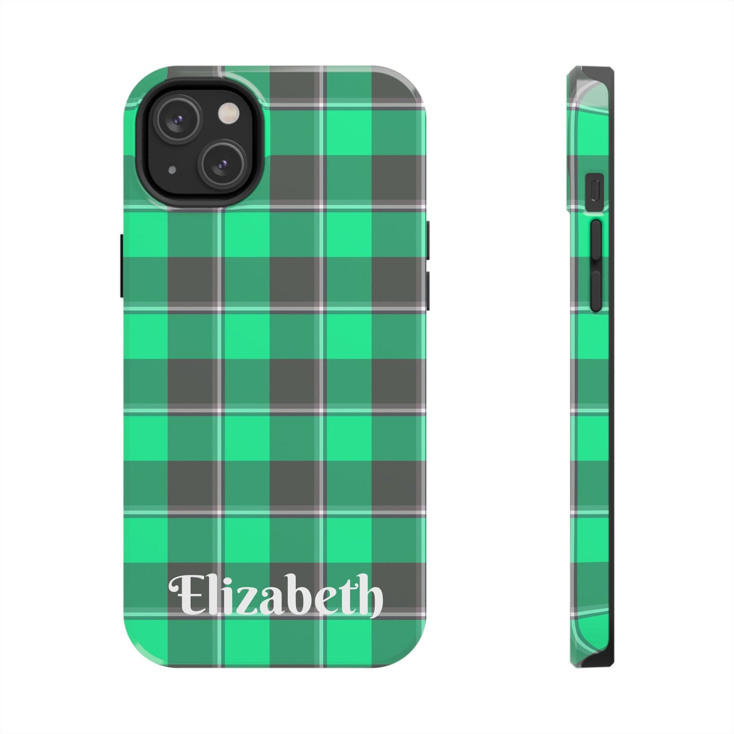 Personalized Plaid Tough Phone Case, Custom Phone Cover, Gifts for Her, Unique Cell Phone Case, Trendy Accessories, Holiday Gifts - Celtic Scents