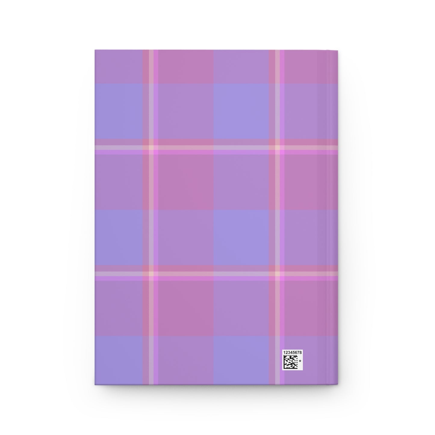 Personalized Plaid Hardcover Journal, Stylish Notebook, Gift for Writers, School Supplies, Planner, Purple Design - Celtic Scents