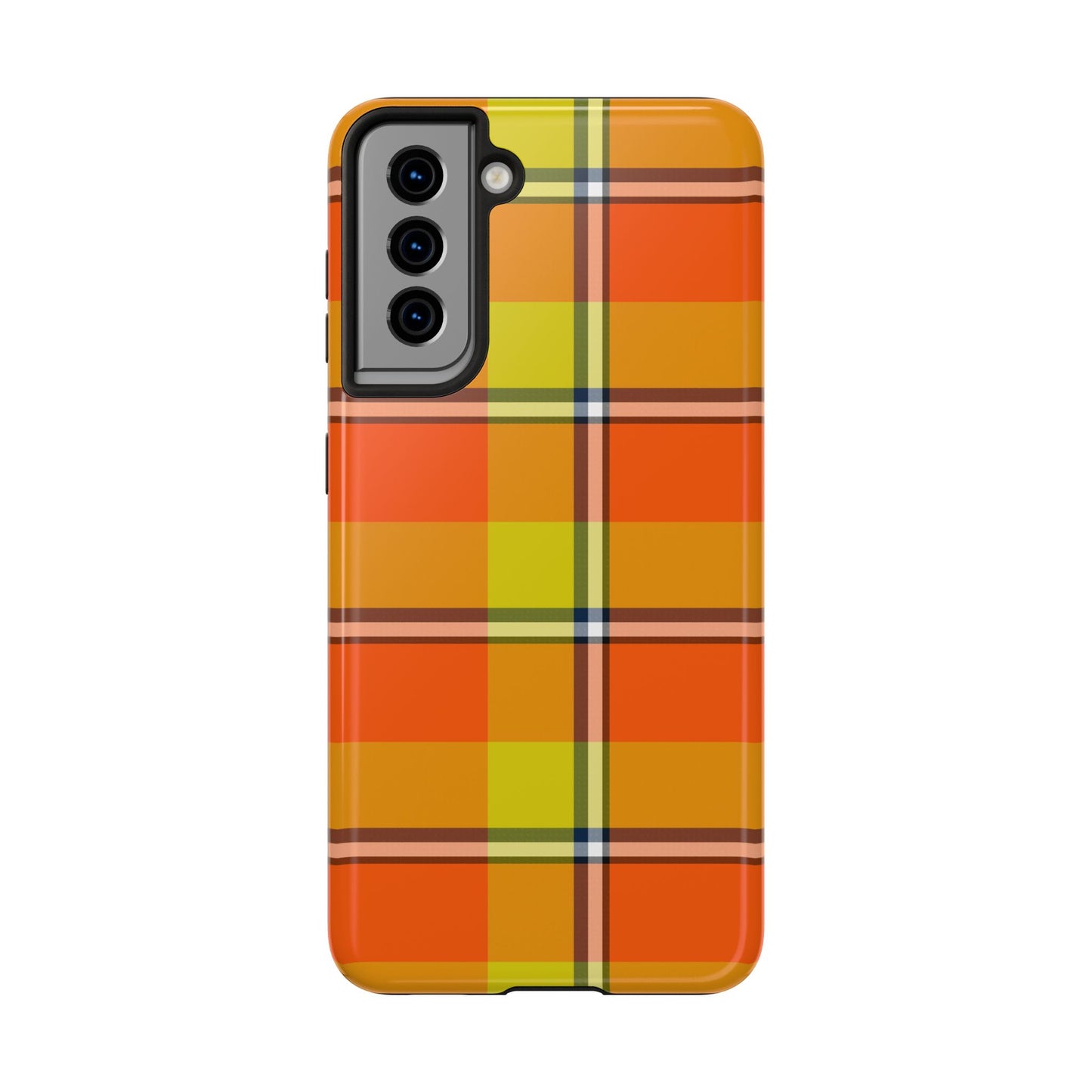 Vibrant Autumn Plaid Phone Case | Tough Phone Protector, Colorful Tech Accessory, Stylish Gift for Him/Her, Fun Birthday Present, Trendy - Celtic Scents