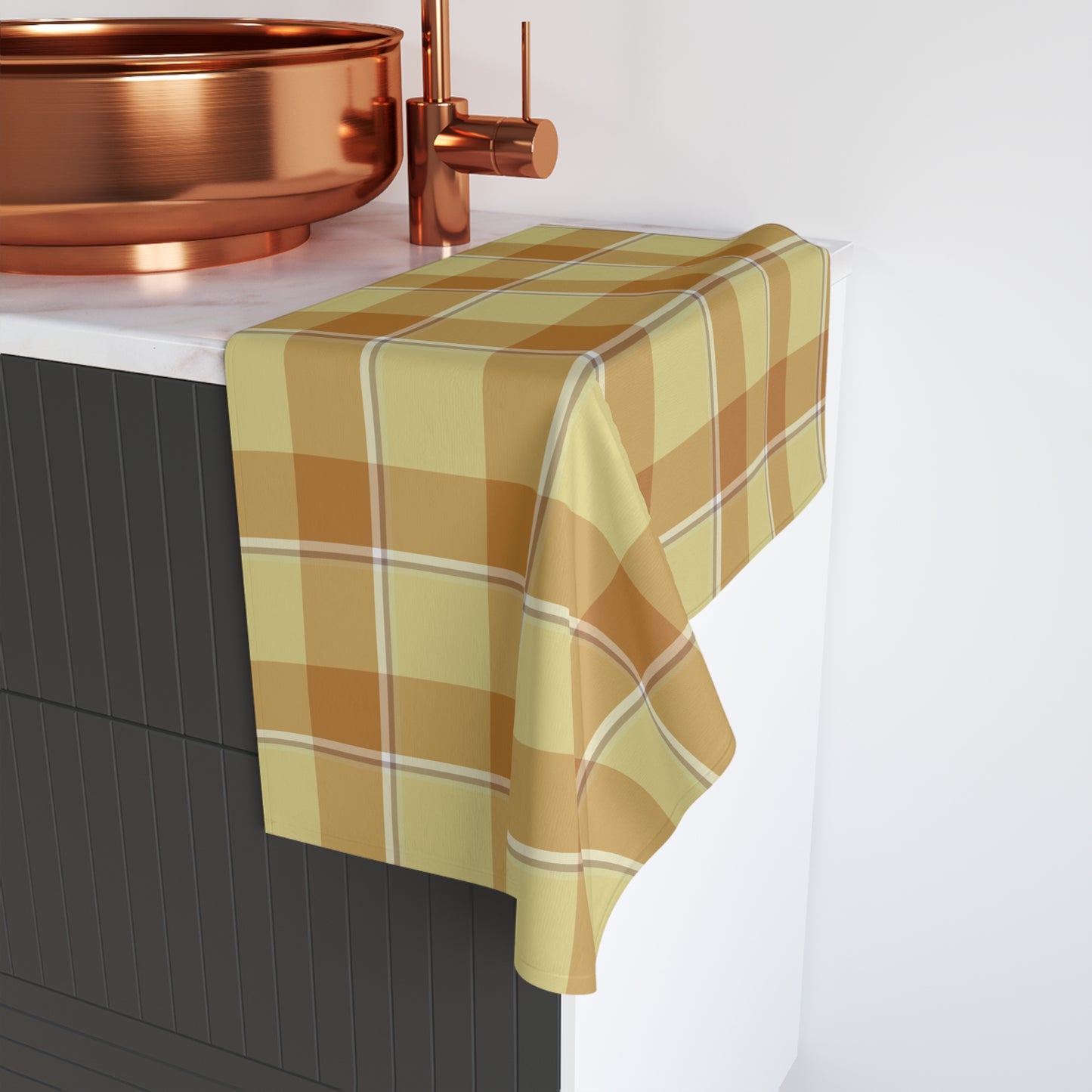 Warm Plaid Hand Towel, Cozy Kitchen Essential, Rustic Decor, Fall Vibes - Celtic Scents
