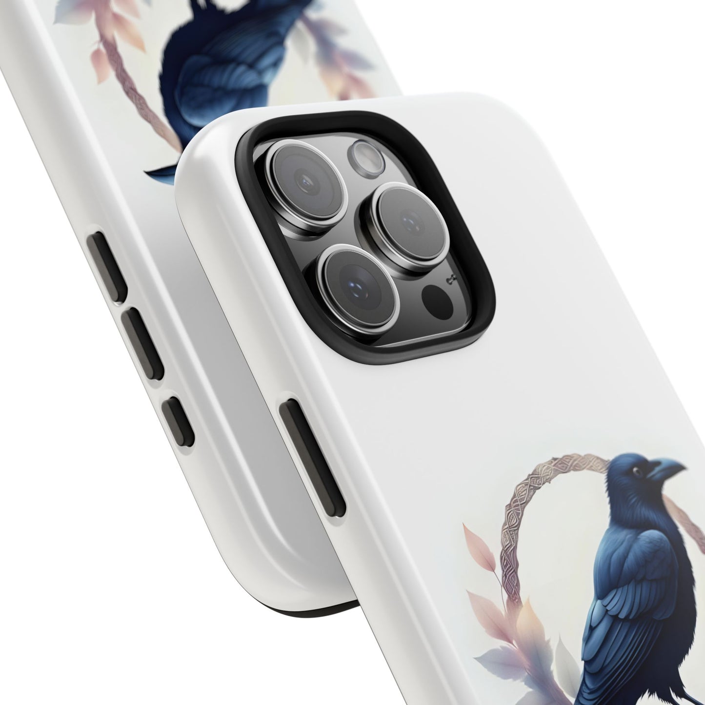 Raven Design Phone Case | Tough Protector Case, Gift for Bird Lovers, Unique Cell Phone Cover, Gothic or Nature Inspired