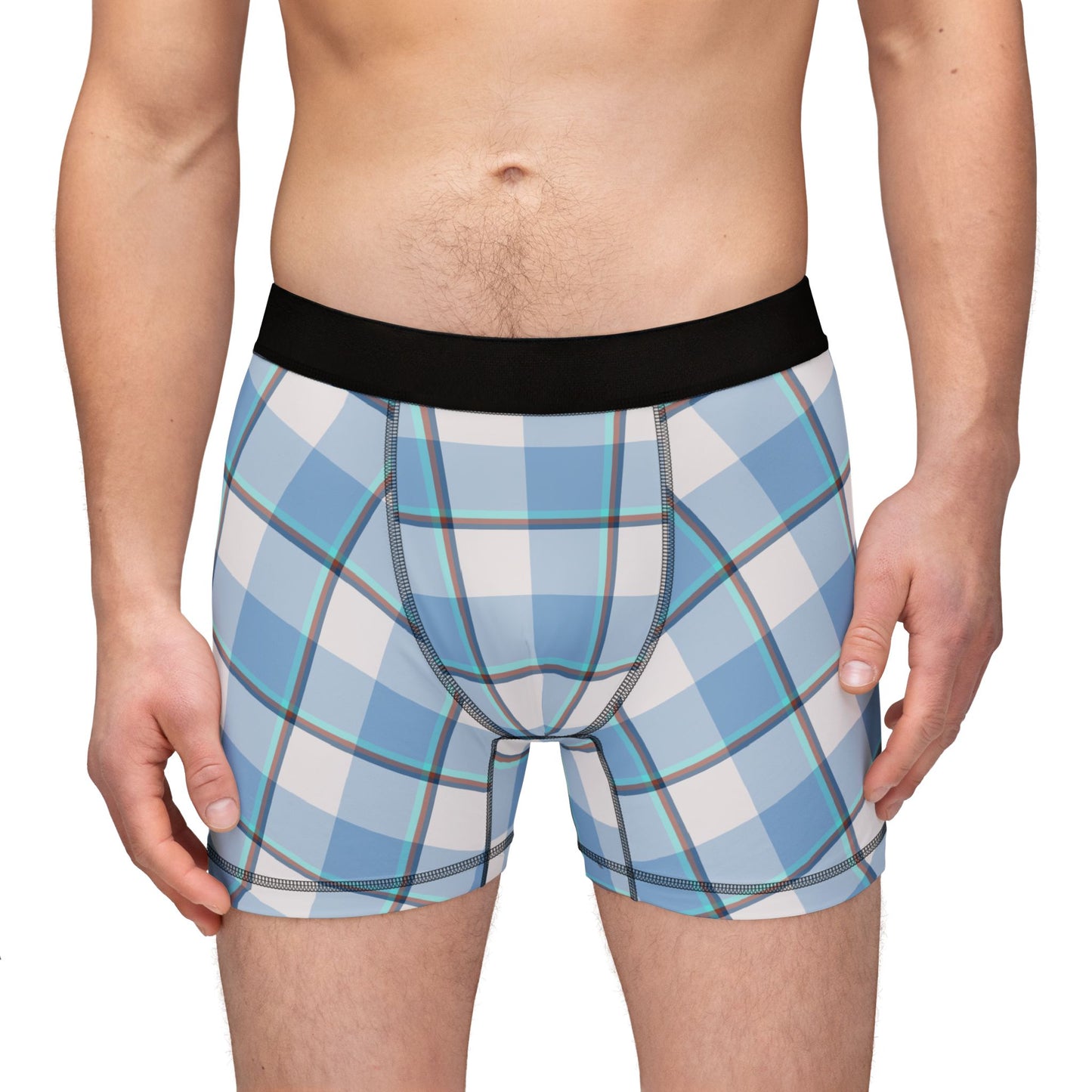 Stylish Men's Boxer Briefs, Plaid Underwear for Comfort, Casual Wear, Gifts for Him, Everyday Essentials - Celtic Scents