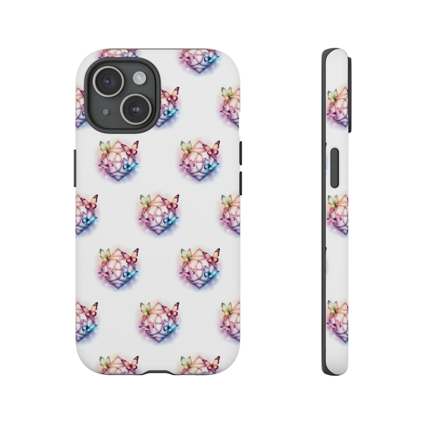 Colorful Butterflies Phone Case, Tough Cases, Cute Butterfly Lover Gift, Trendy Phone Cover, Nature Print Case