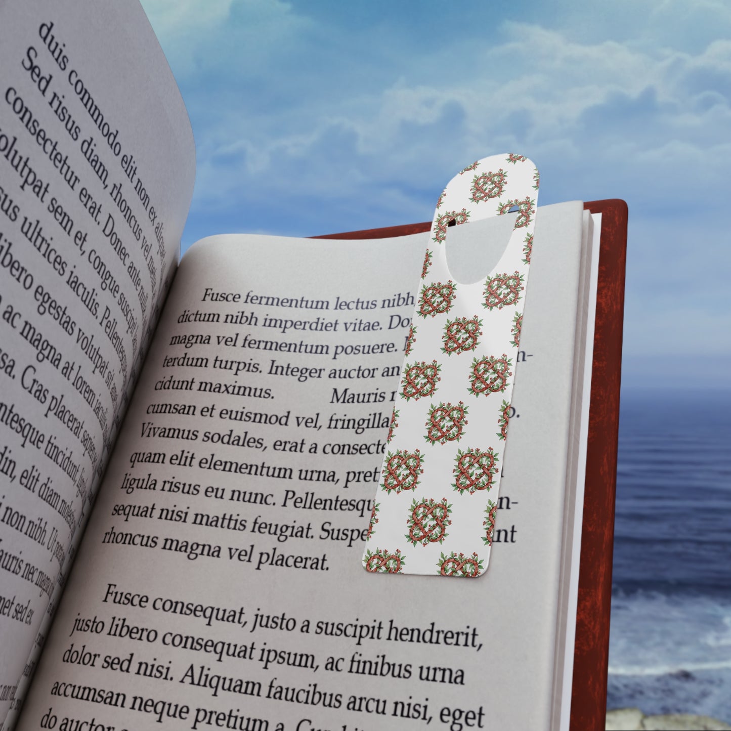 Celtic Knot Pattern Bookmark, Elegant Book Marker, Reading Accessory, Gift for Book Lovers, Literary Decor, Mother's Day Present - Celtic Scents